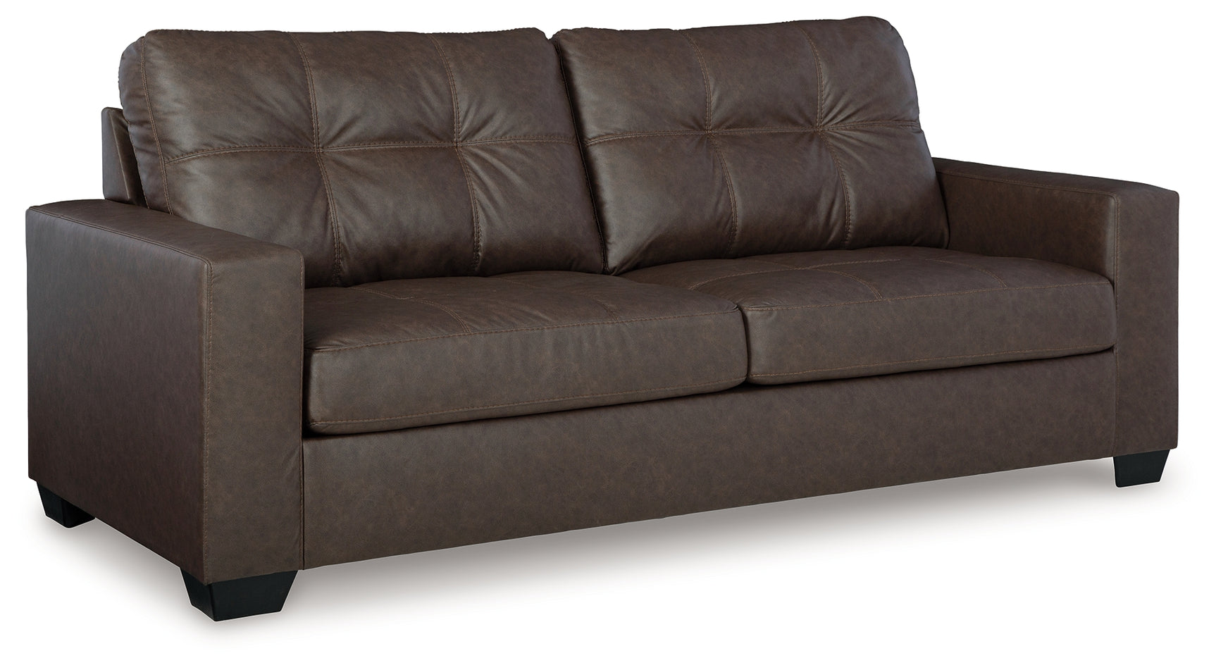 Barlin Mills Umber Faux Leather Sofa