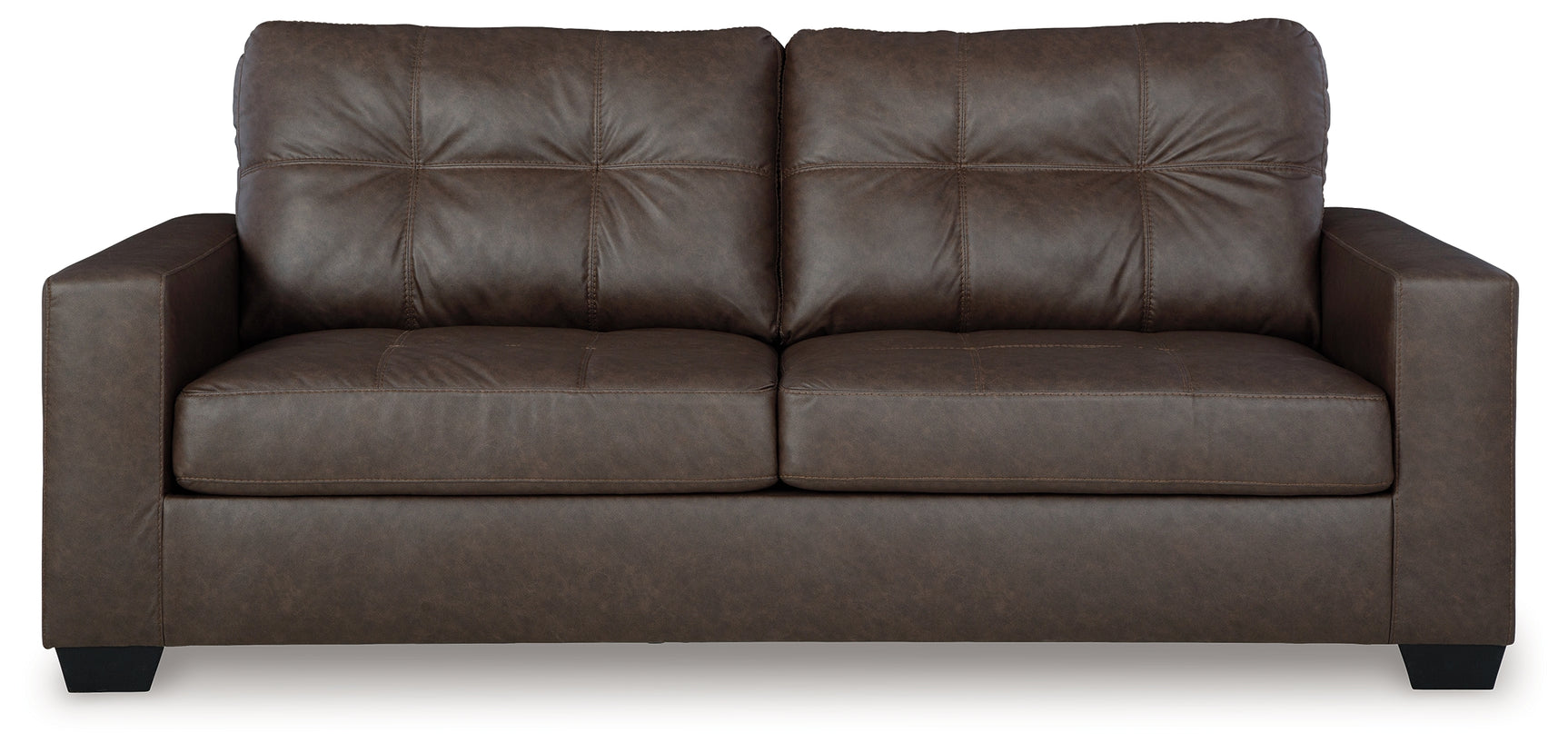 Barlin Mills Umber Faux Leather Queen Sofa Sleeper