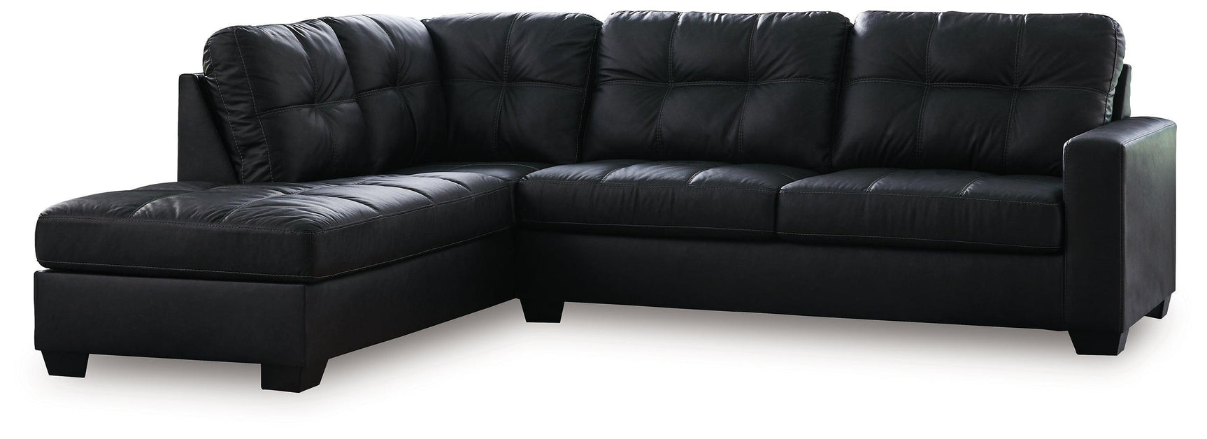 Barlin Mills Carbon Faux Leather 2-Piece Sectional with Chaise