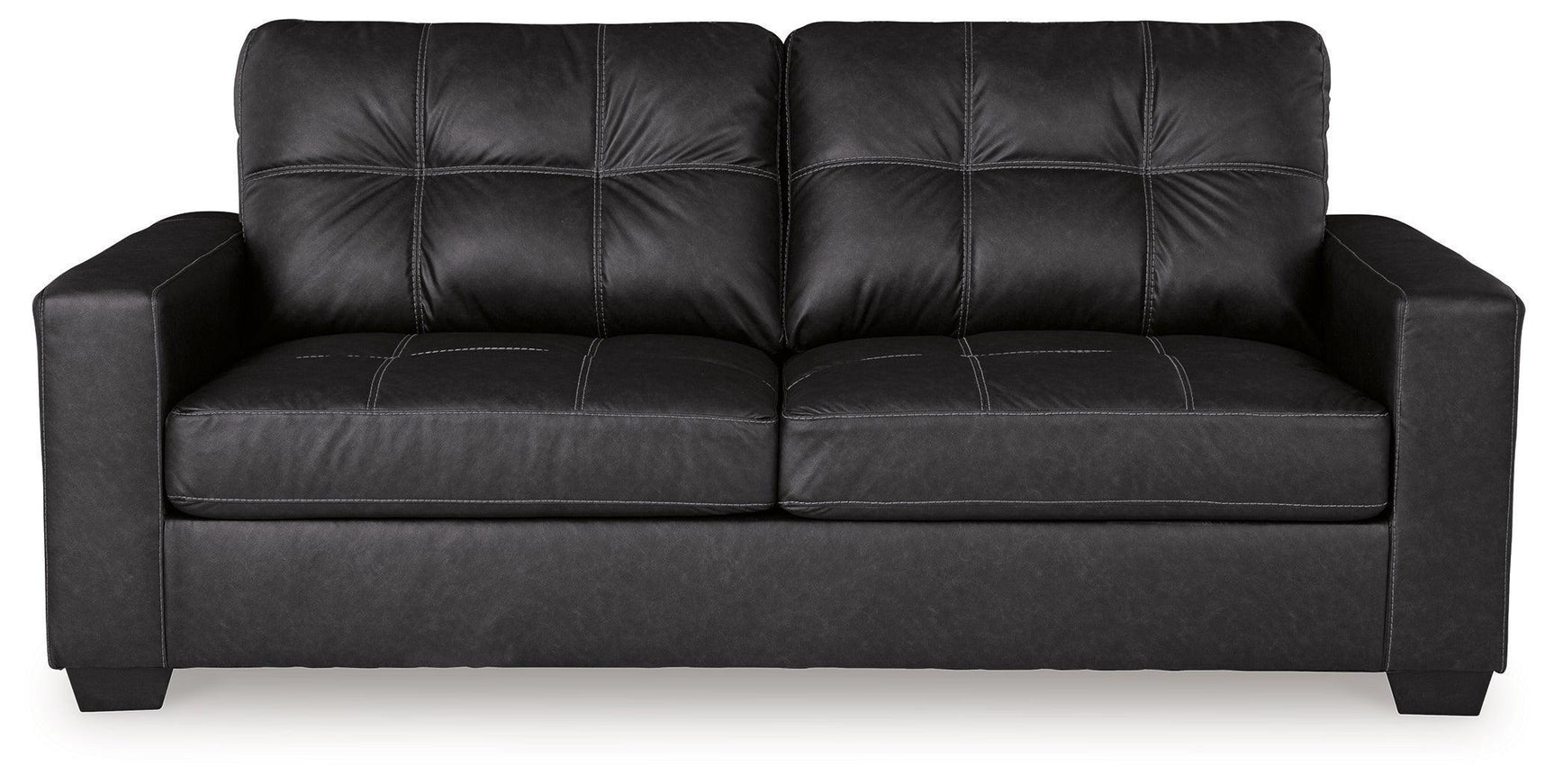 Barlin Mills Carbon Faux Leather Sofa