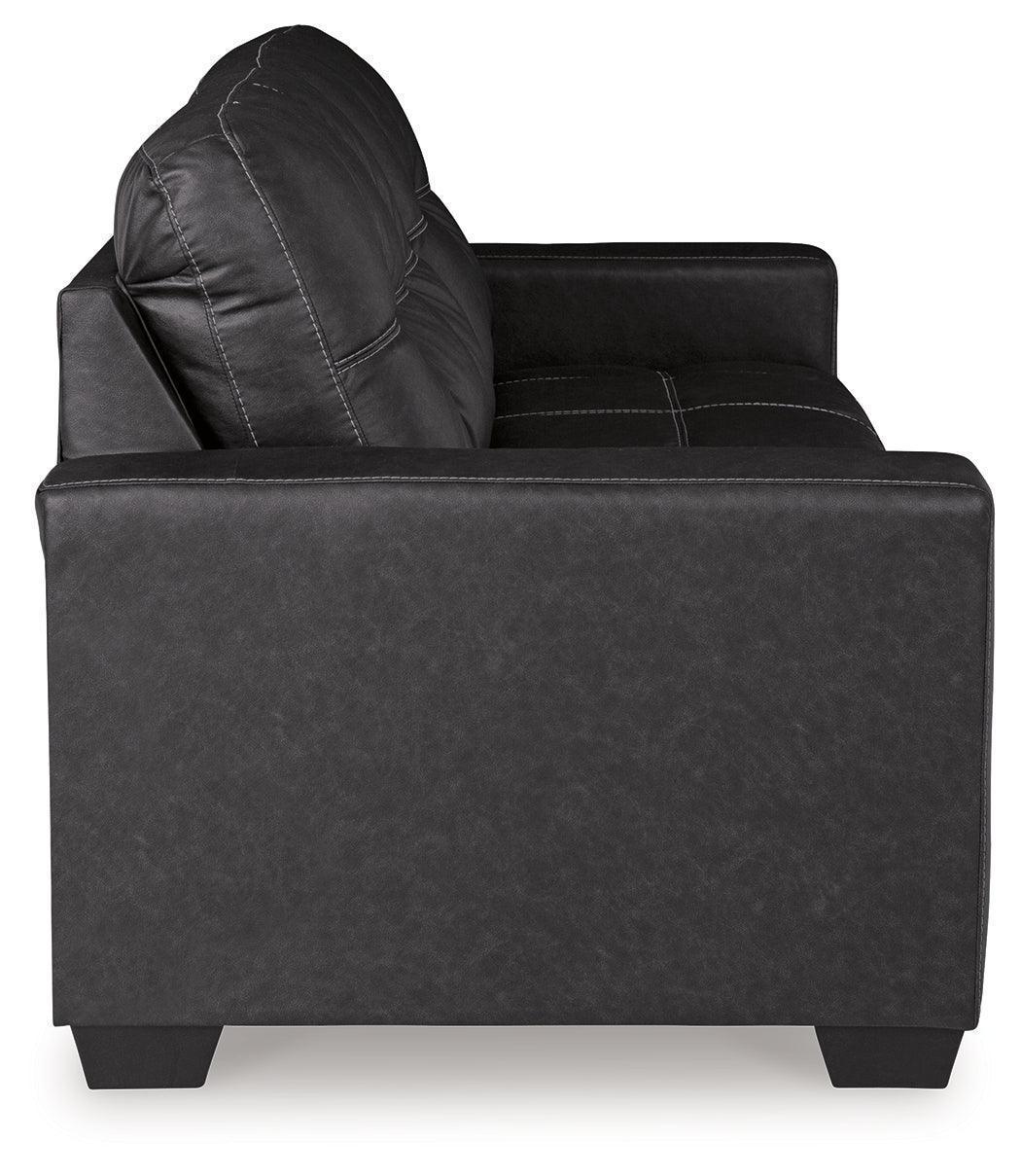 Barlin Mills Carbon Faux Leather Sofa