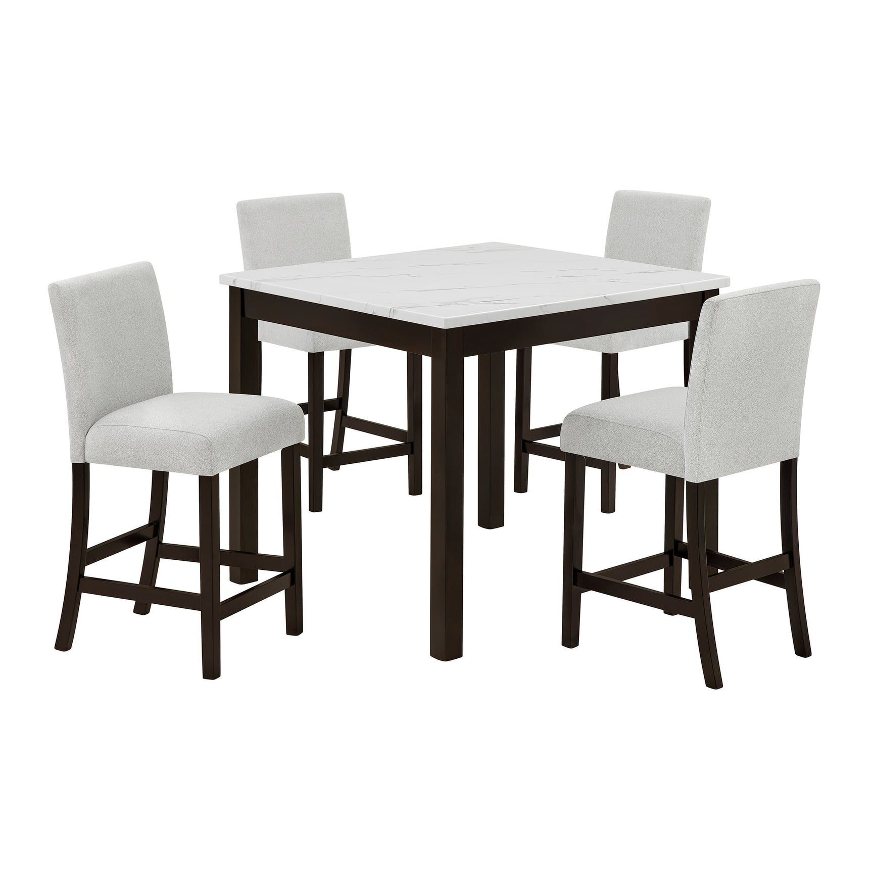 Lennon 5-Piece Brown Counter Height Dining Set view 2