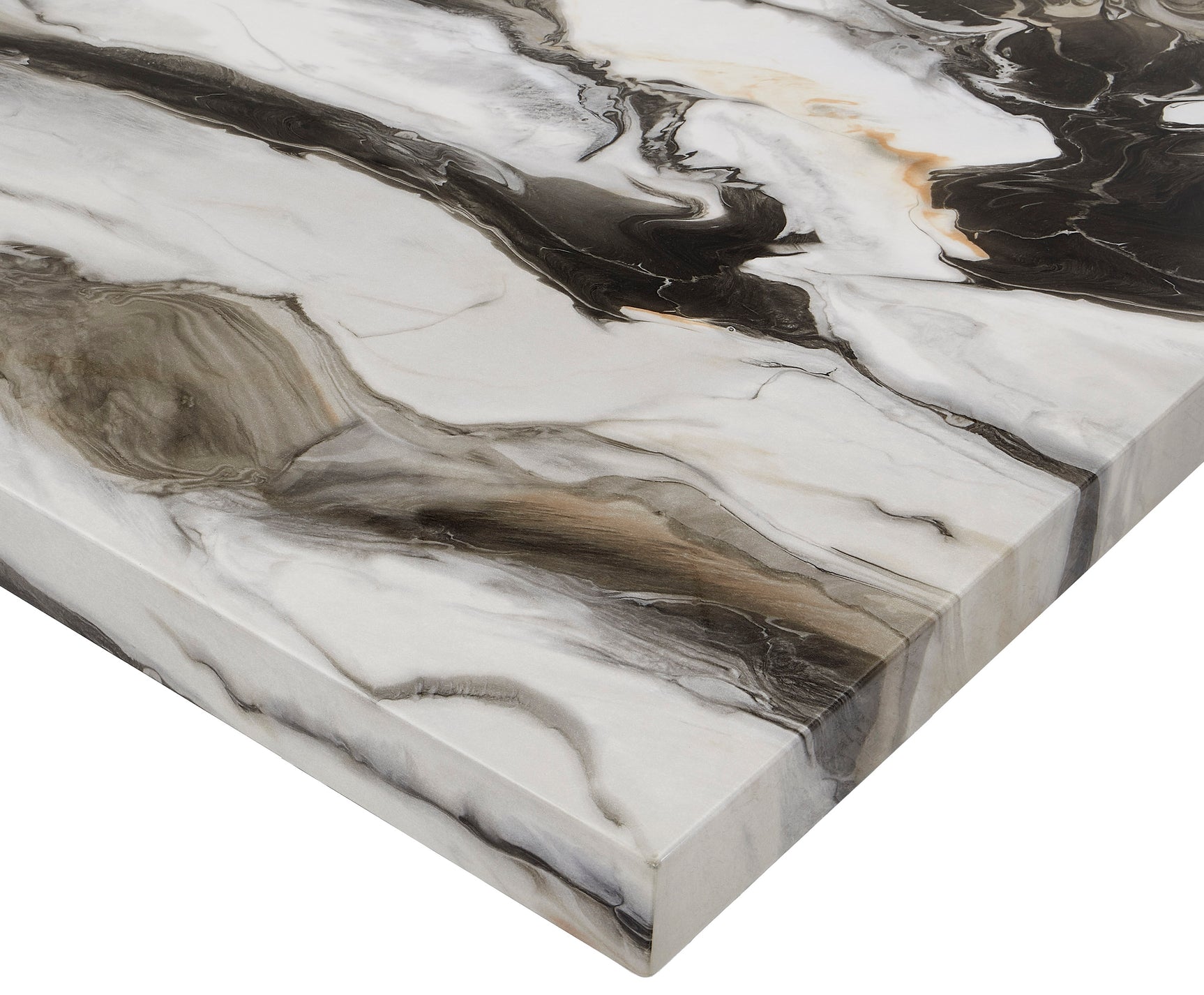 Vega Brown Faux Marble Counter Height Set