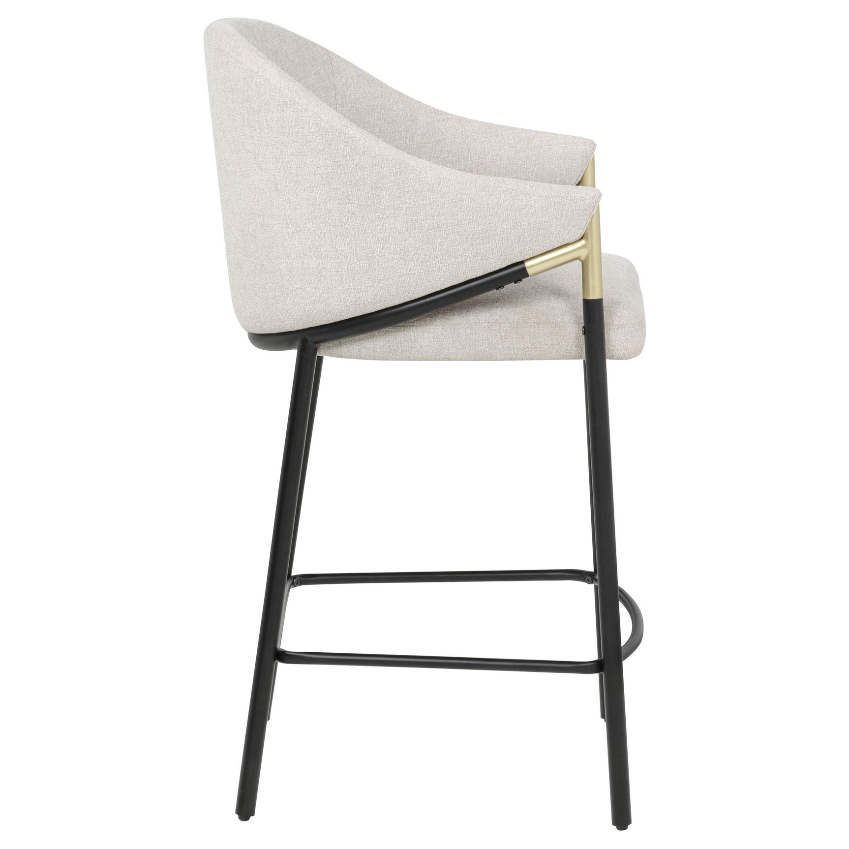 Chadwick Fabric Upholstered Counter Height Chair Beige (Set of 2)