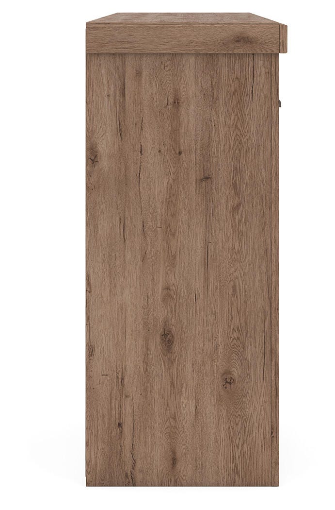 Garistyn Brown 62" TV Stand — side view