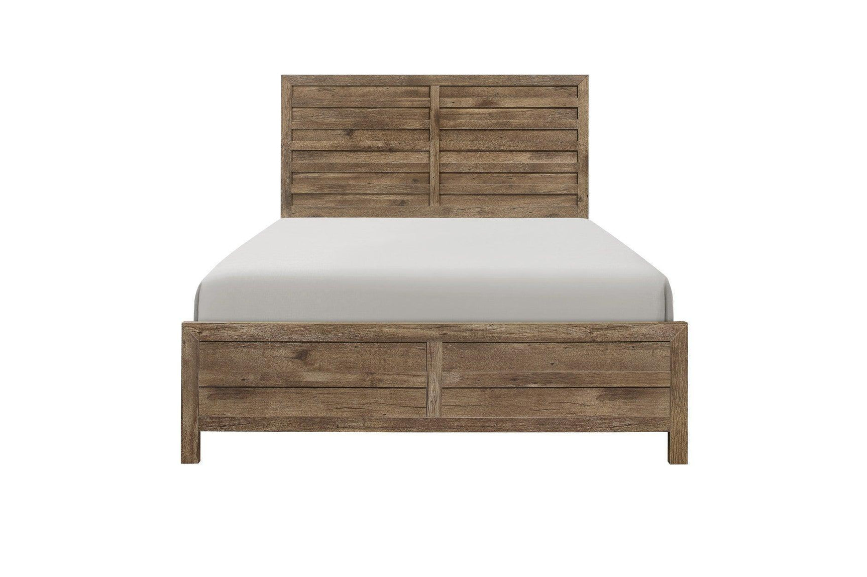 Mandan Light Brown Panel Bedroom Set