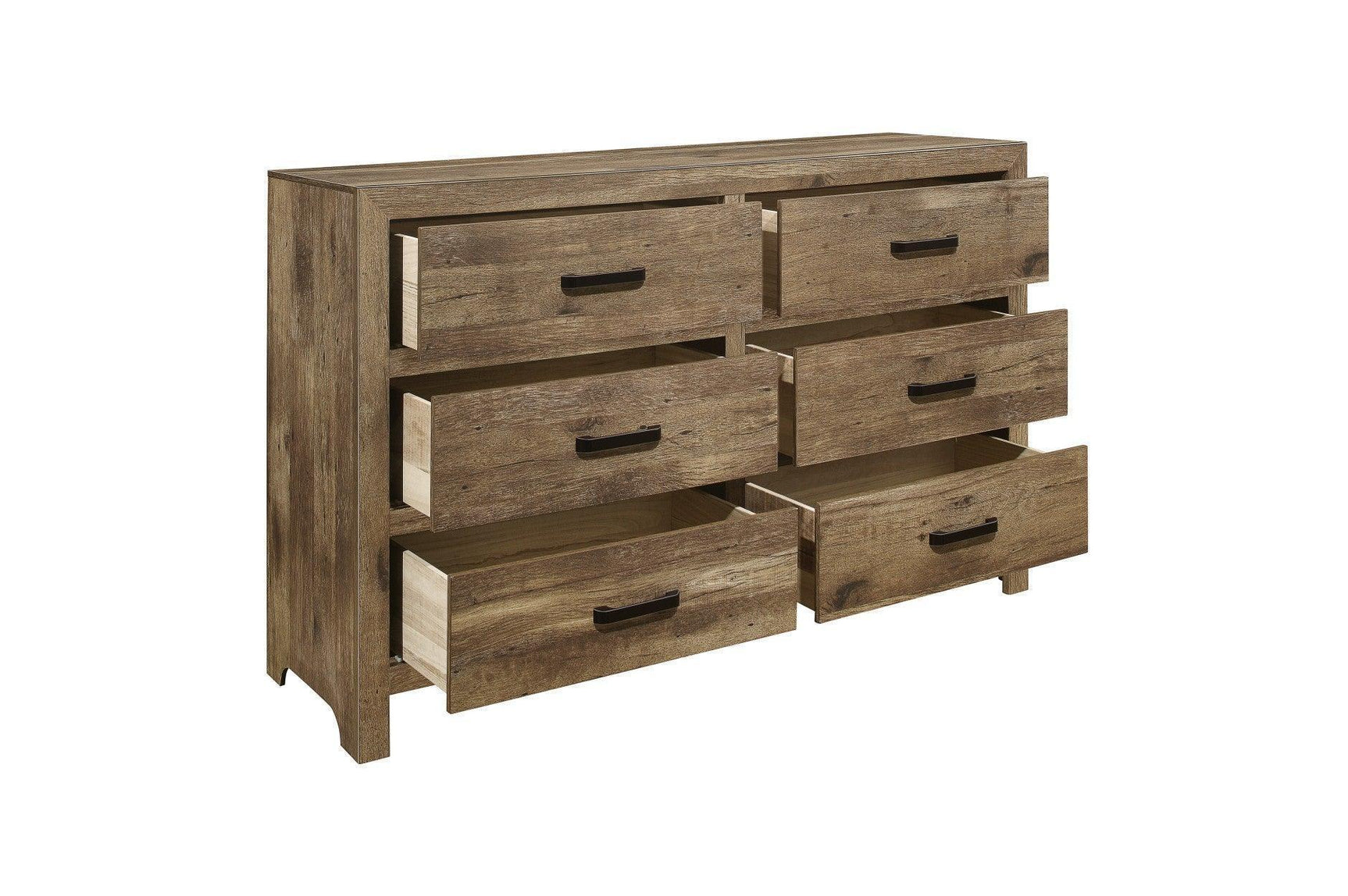 Mandan Light Brown Panel Bedroom Set
