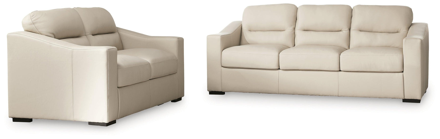 Tresure Almond Trove Sofa and Loveseat