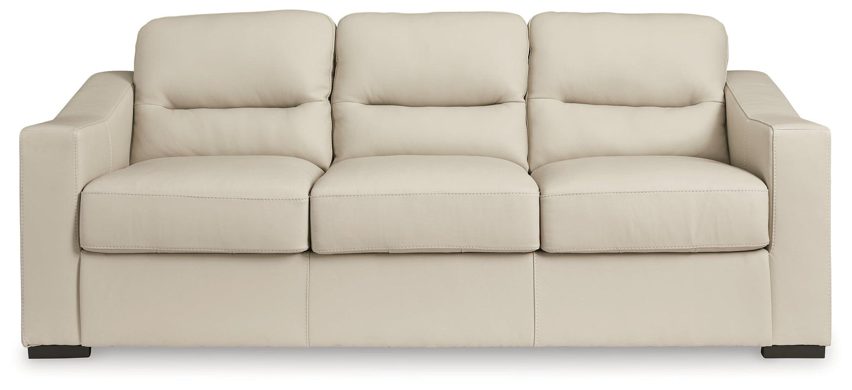 Treasure Trove Almond Leather Sofa