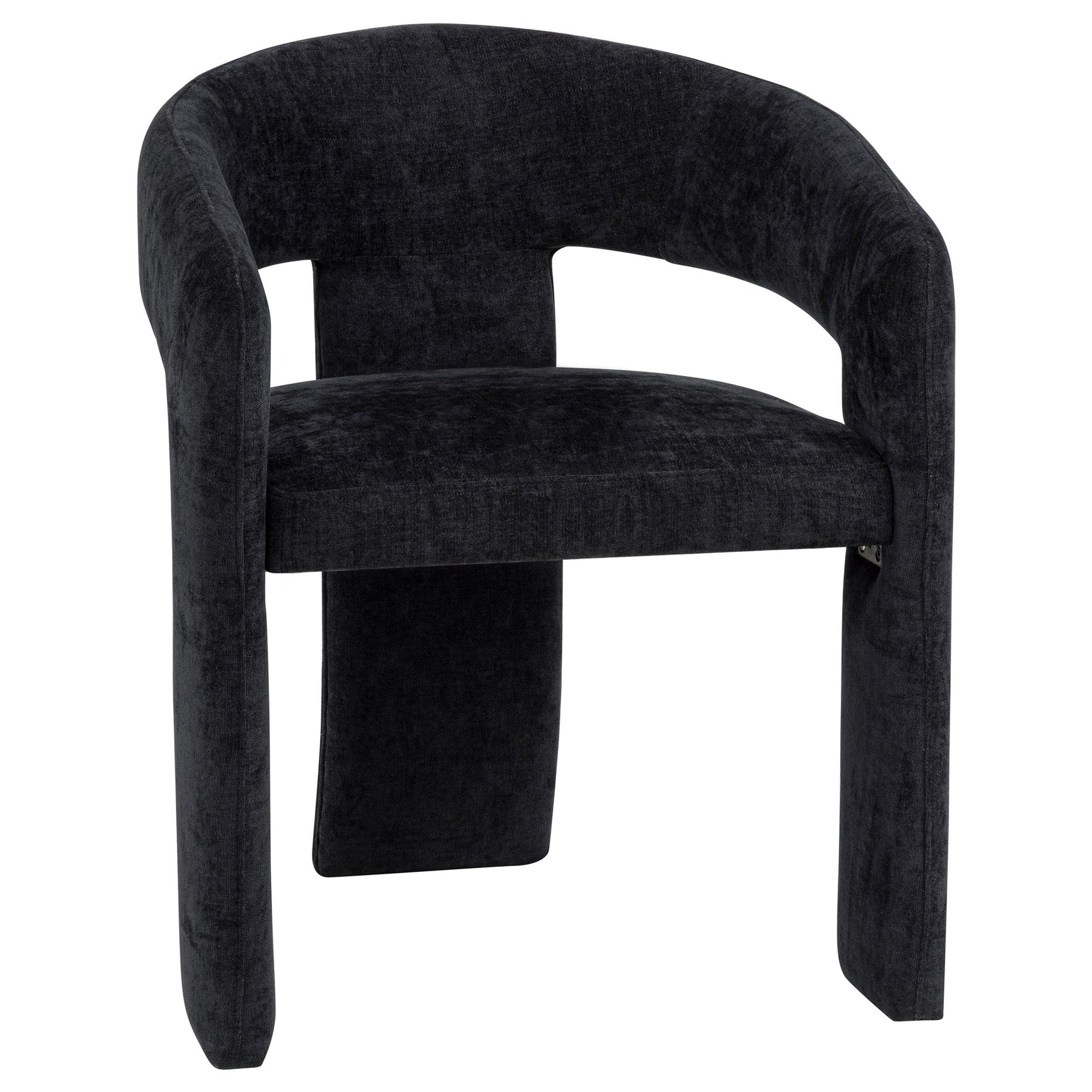 Carlow Upholstered Dining Arm Chair Black (Set of 2)