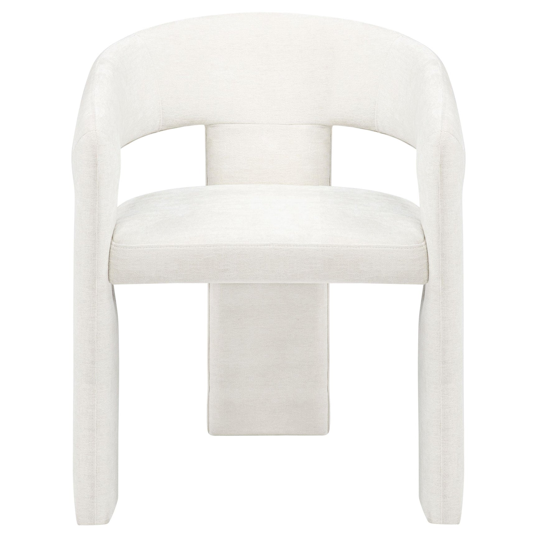Carlow Upholstered Dining Arm Chair White (Set of 2)