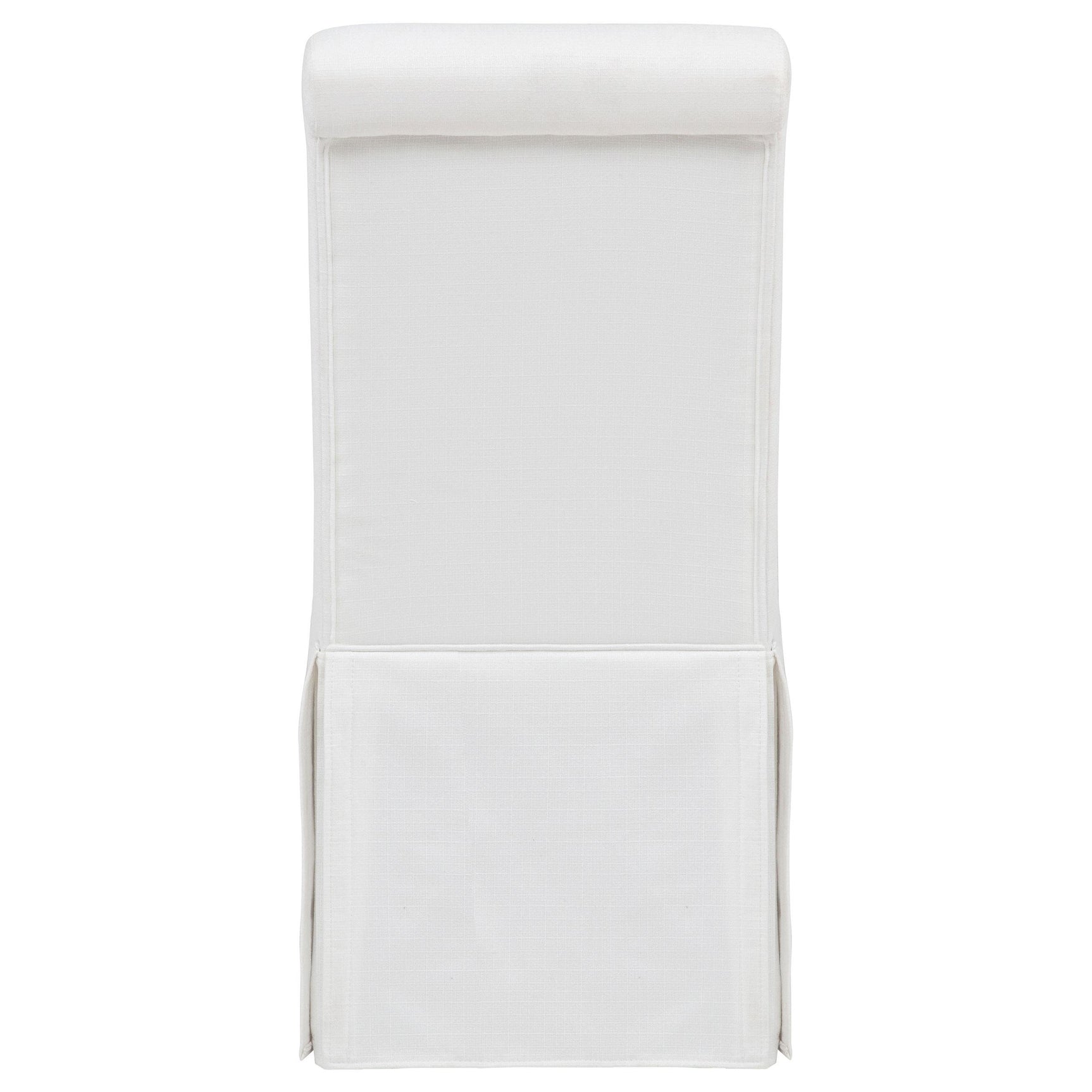 Shawna Upholstered Skirted Side Chair White (Set of 2)