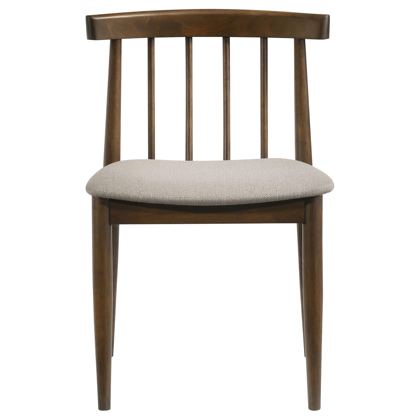 Cullen Dining Side Chair Upholstered Seat Dark Walnut (Set of 2)