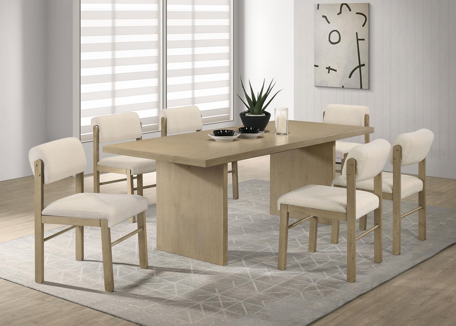Decker 82-inch Rectangular Wood Dining Table Natural Oak