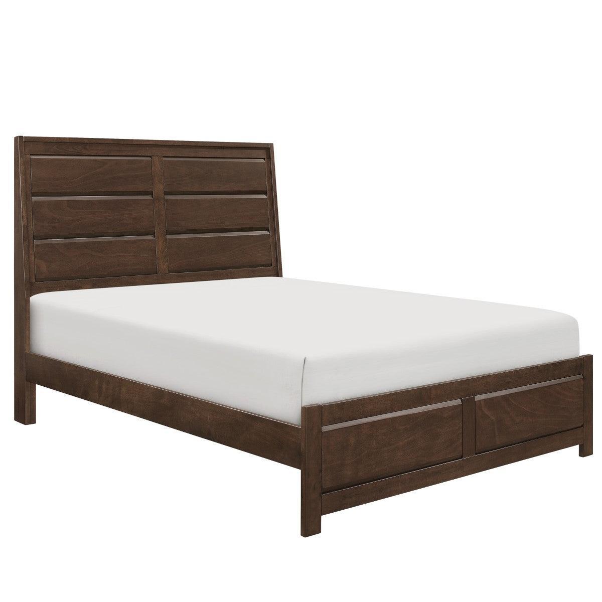 Erwan Espresso Modern Contemporary Okume Veneer, Wood And Engineered Wood King Bed - Ella Furniture