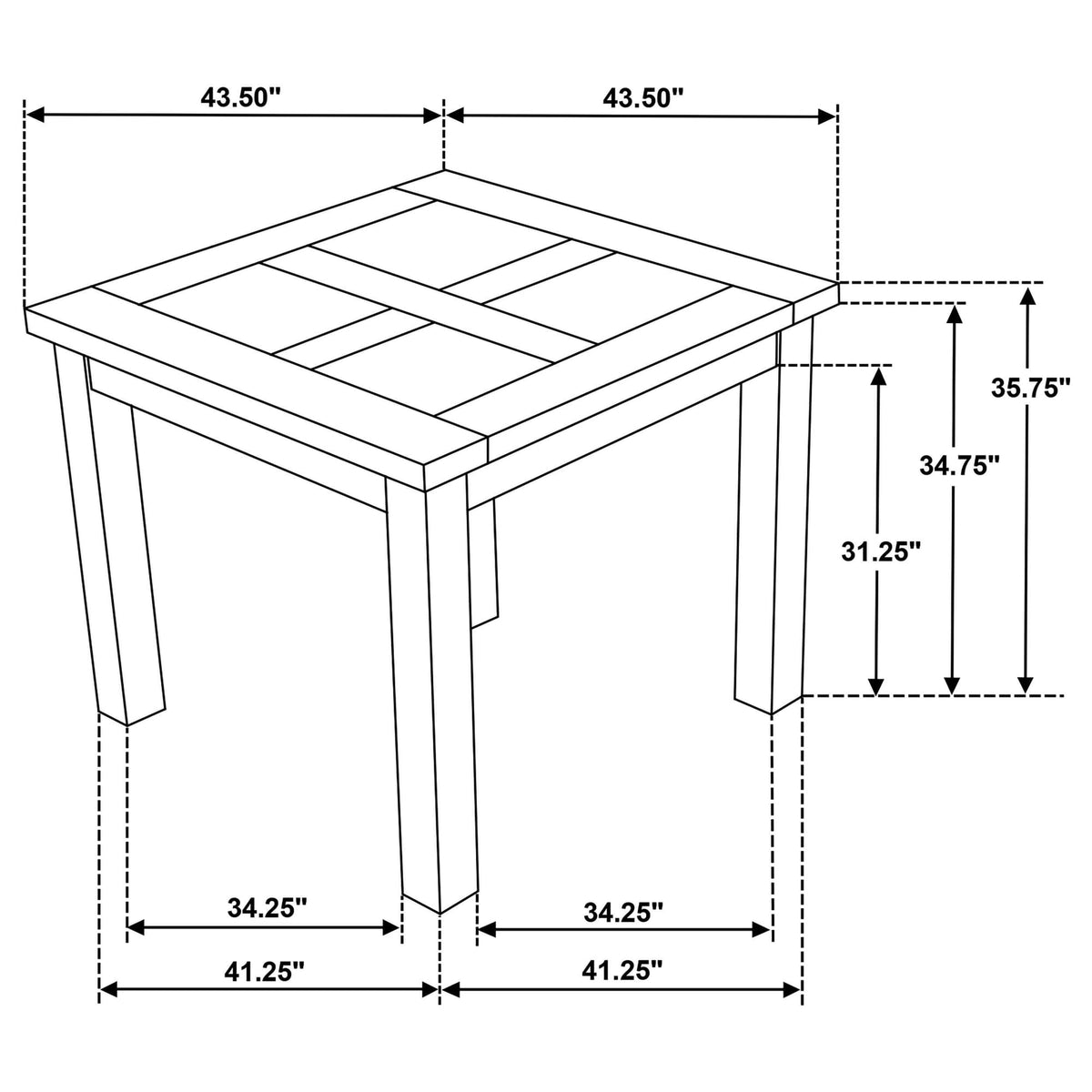 Cardova 5-Piece Counter Height Dining Table Set in Vineyard Oak — product image 12