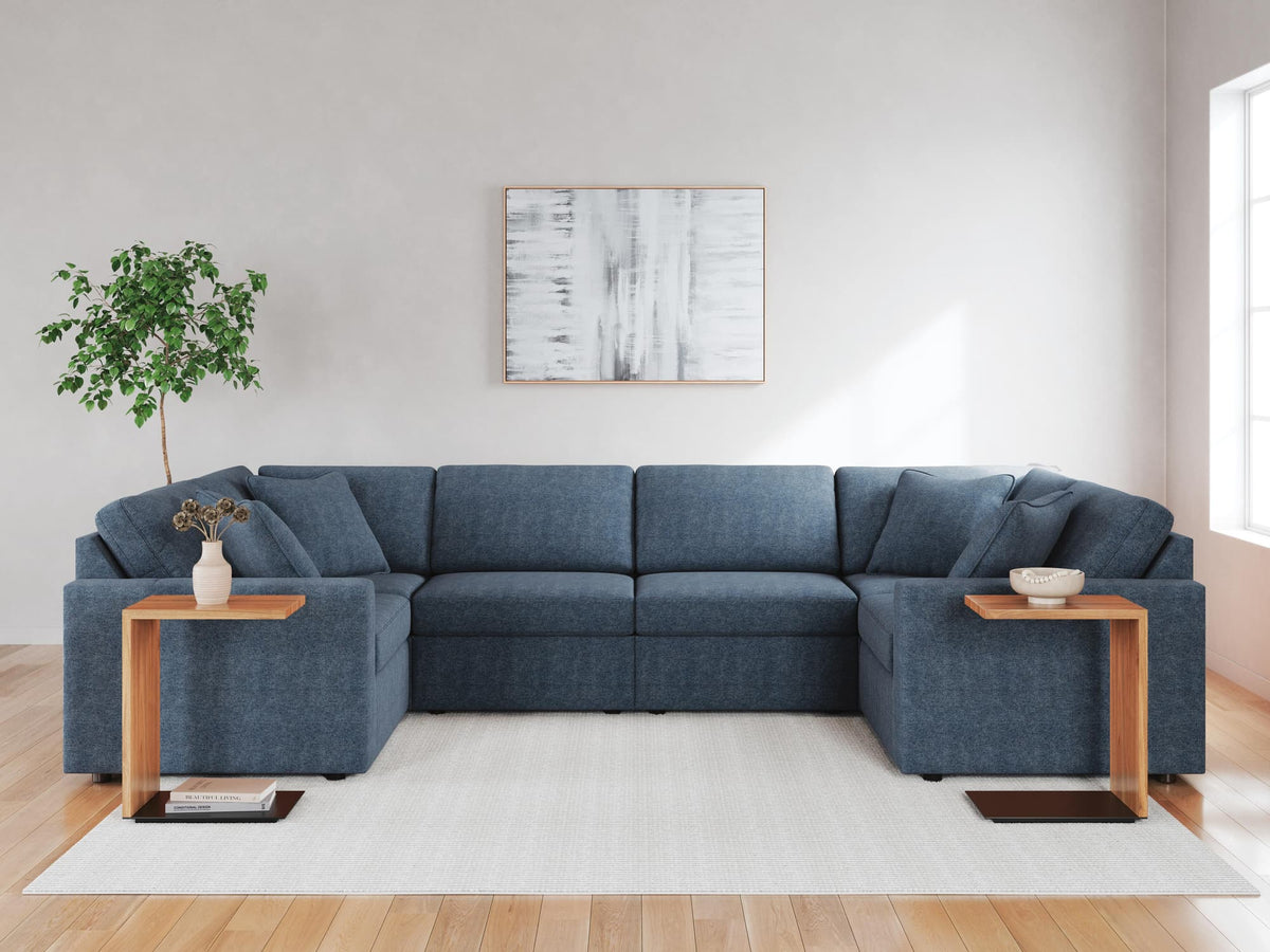Modmax Ink 6-Piece Sectional with Ottoman — product view