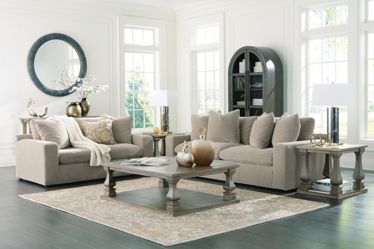 Maxton Pebble Sofa and Loveseat Set — product view