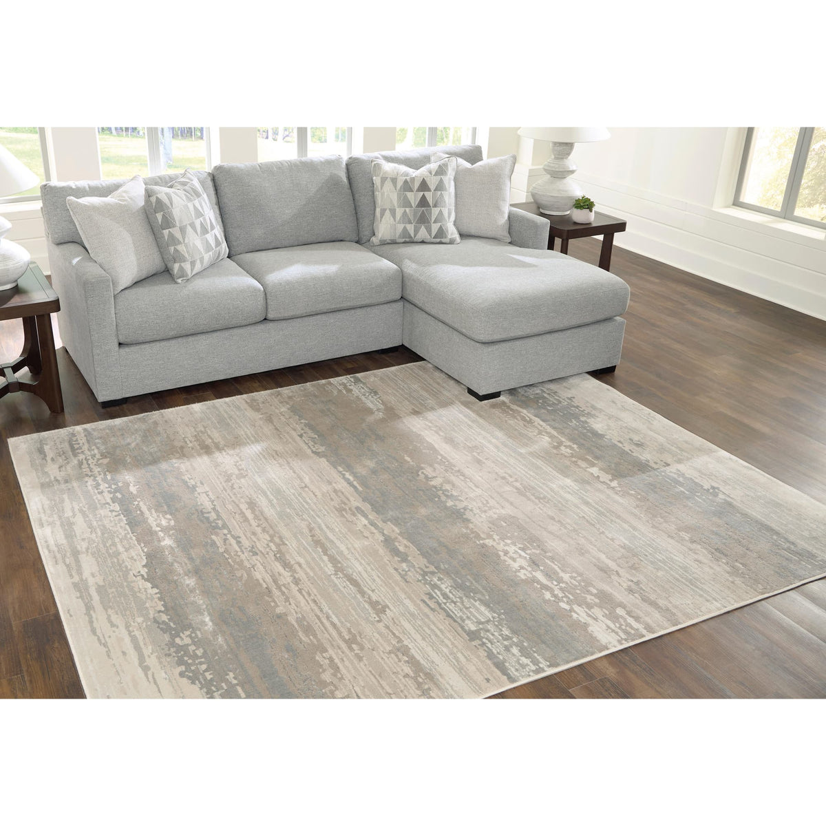 Loomville Gray/Taupe/Beige Extra Large Rug — product view