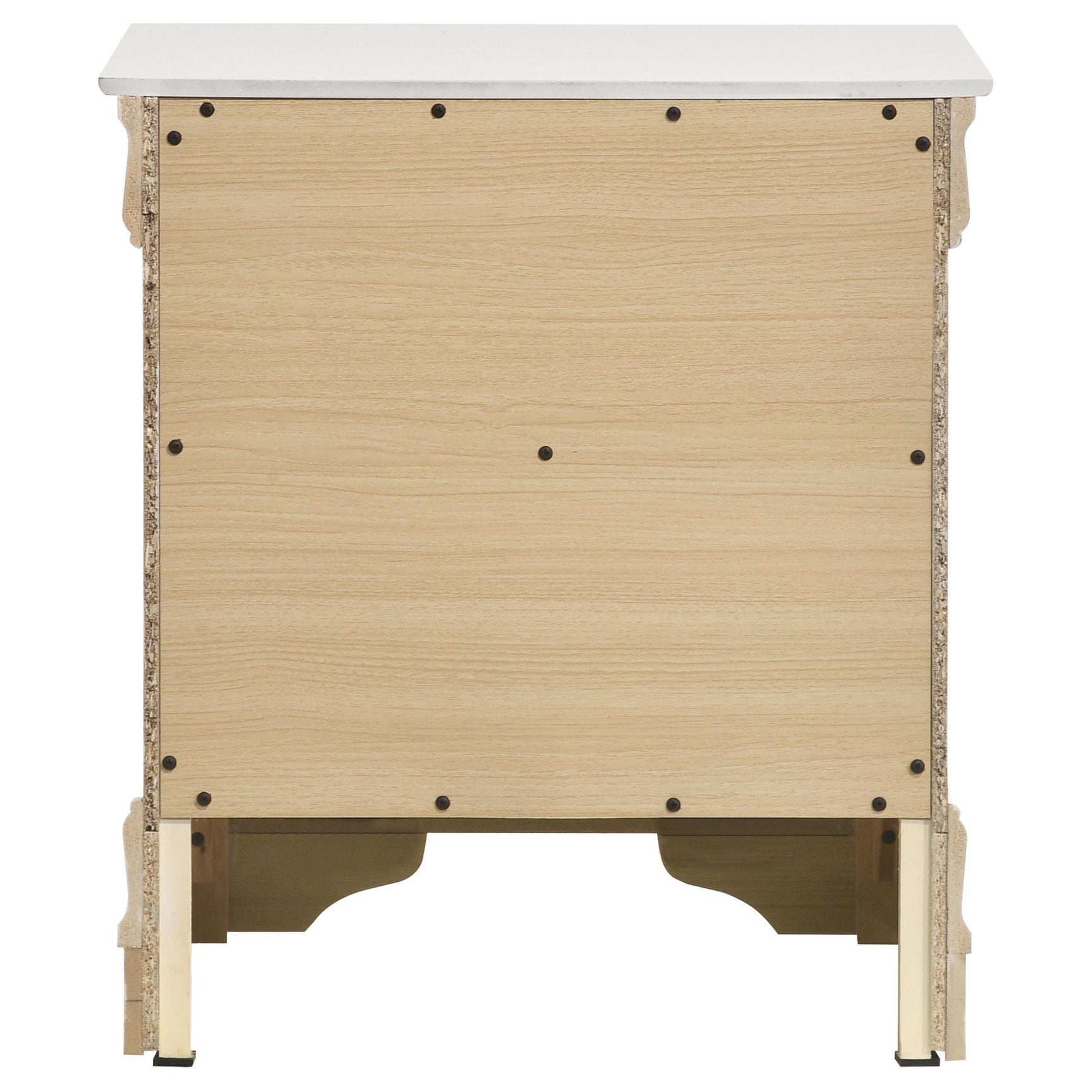 LOUIS PHILIPPE Louis Philippe 2-drawer Nightstand Bedide Table White 202442