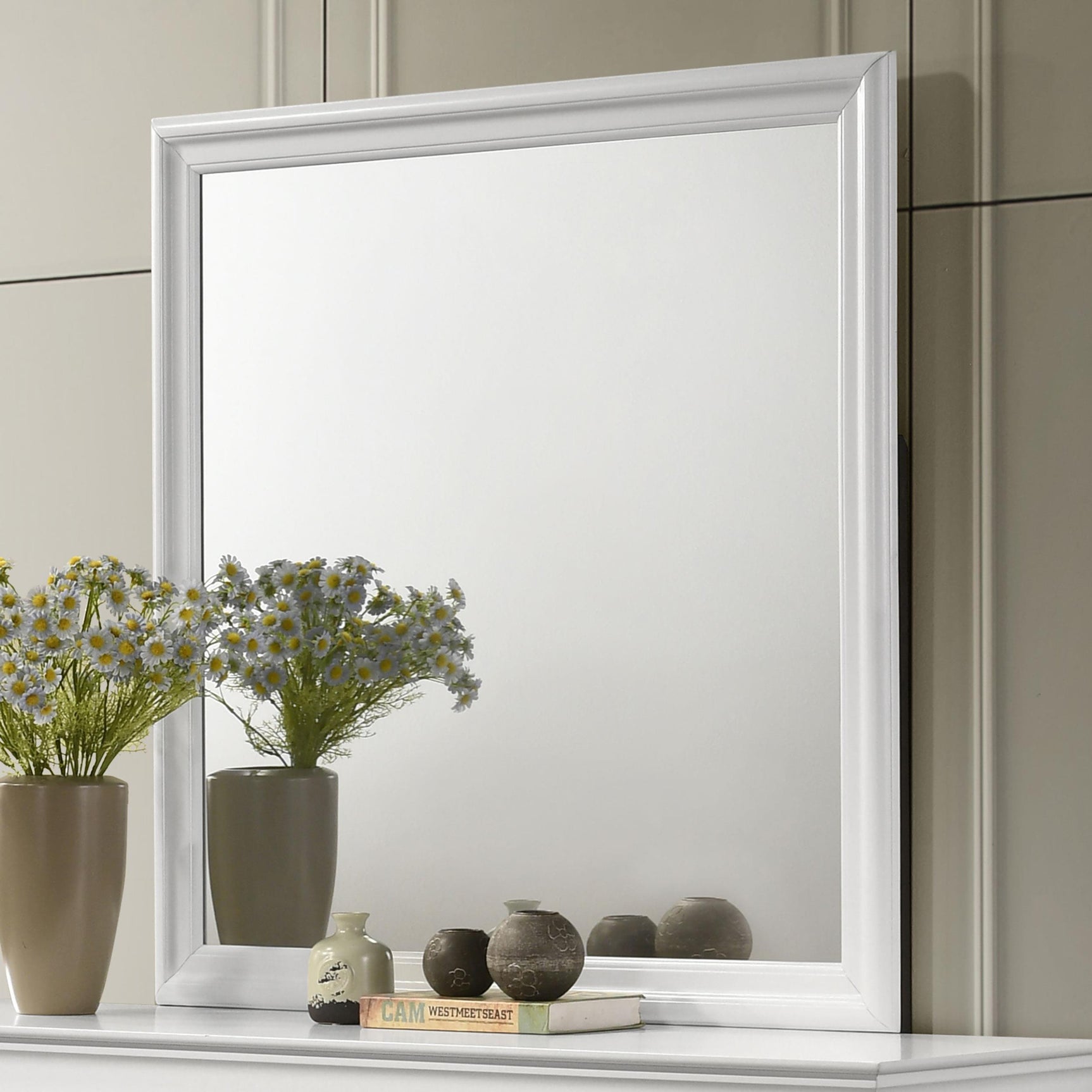 LOUIS PHILIPPE Louis Philippe Dresser Mirror White 202444