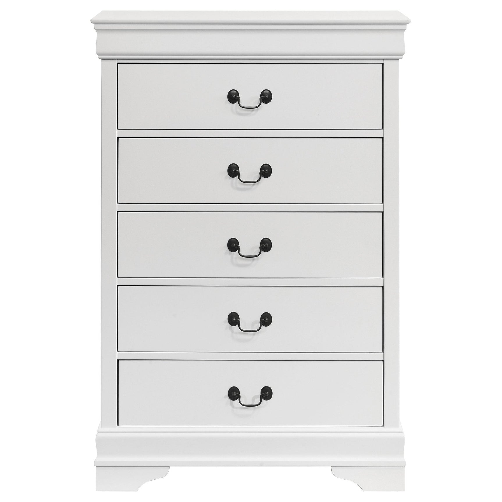 LOUIS PHILIPPE Louis Philippe 5-drawer Bedroom Chest White 202445