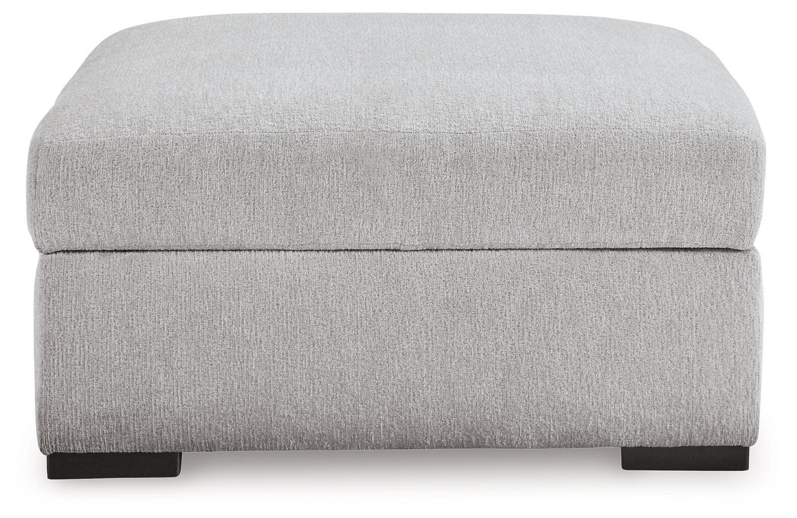 Gabyleigh Nickel Performance Fabric,Next-Gen Nuvella™ Ottoman With Storage
