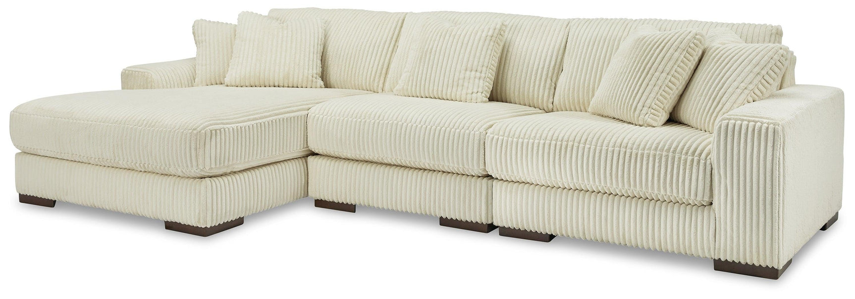 Lindyn Ivory 3-Piece Sectional With Chaise 21104S13 - Ella Furniture