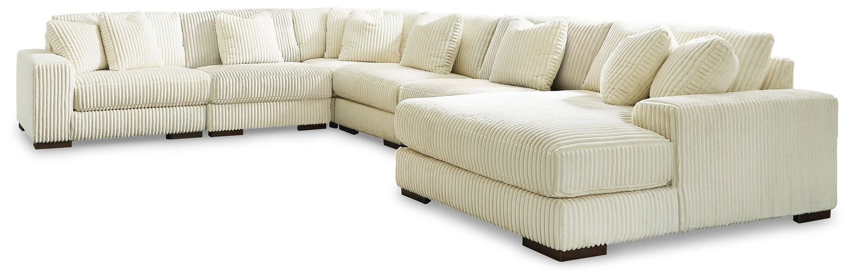Lindyn Ivory 6-Piece Sectional With Chaise