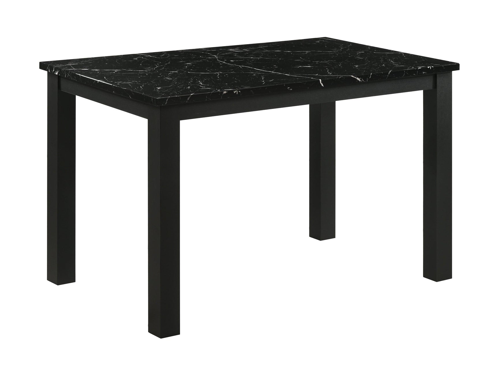 Resia Black Rectangular Dining Room Set