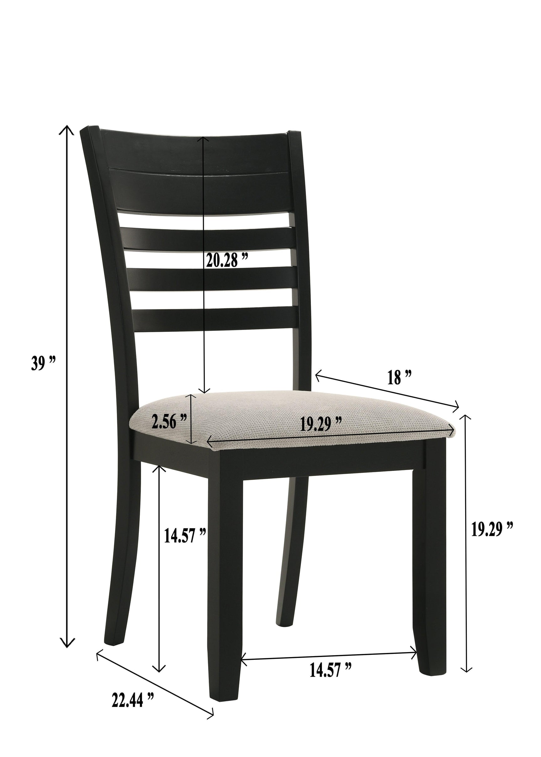 Folio Gray Black Rectangular Dining Room Set