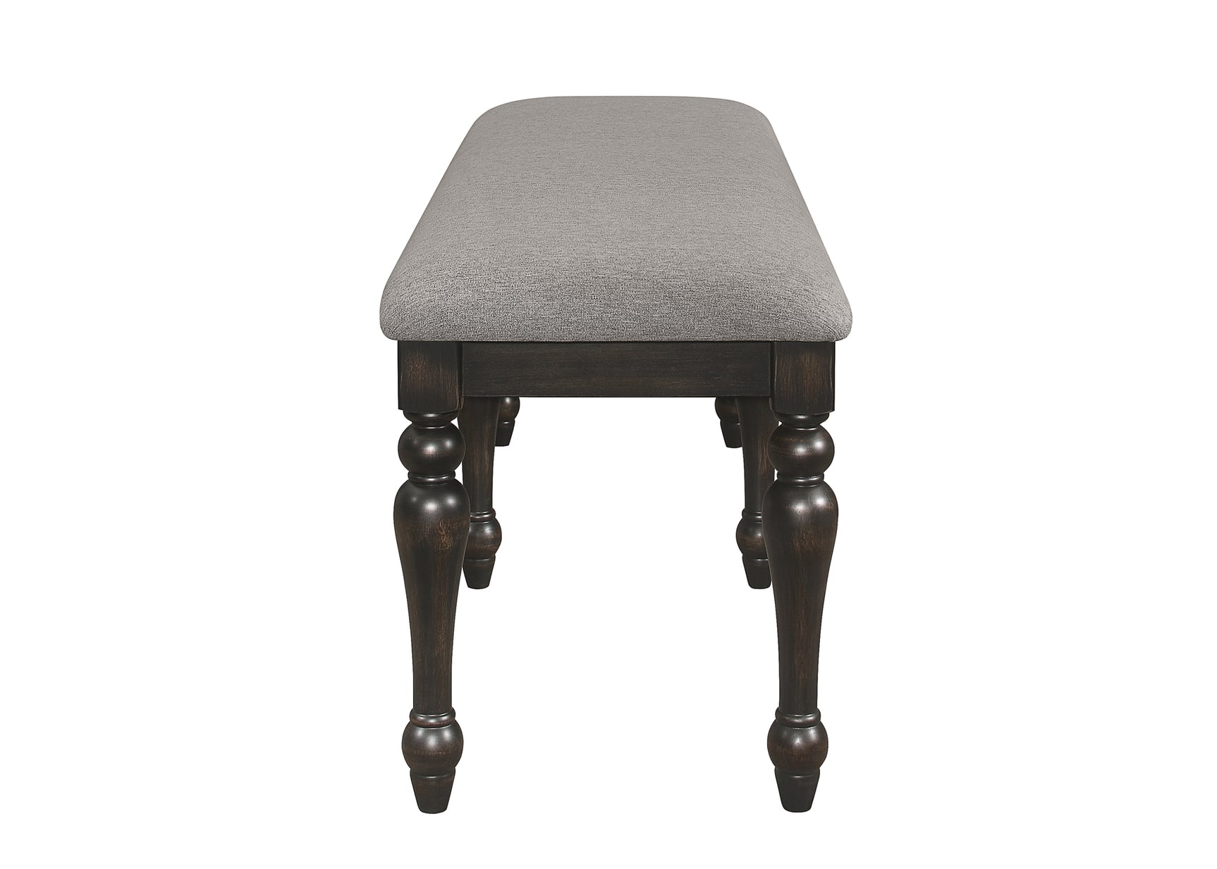 Hilara Brown Gray Fabric Upholstered Dining Room Set