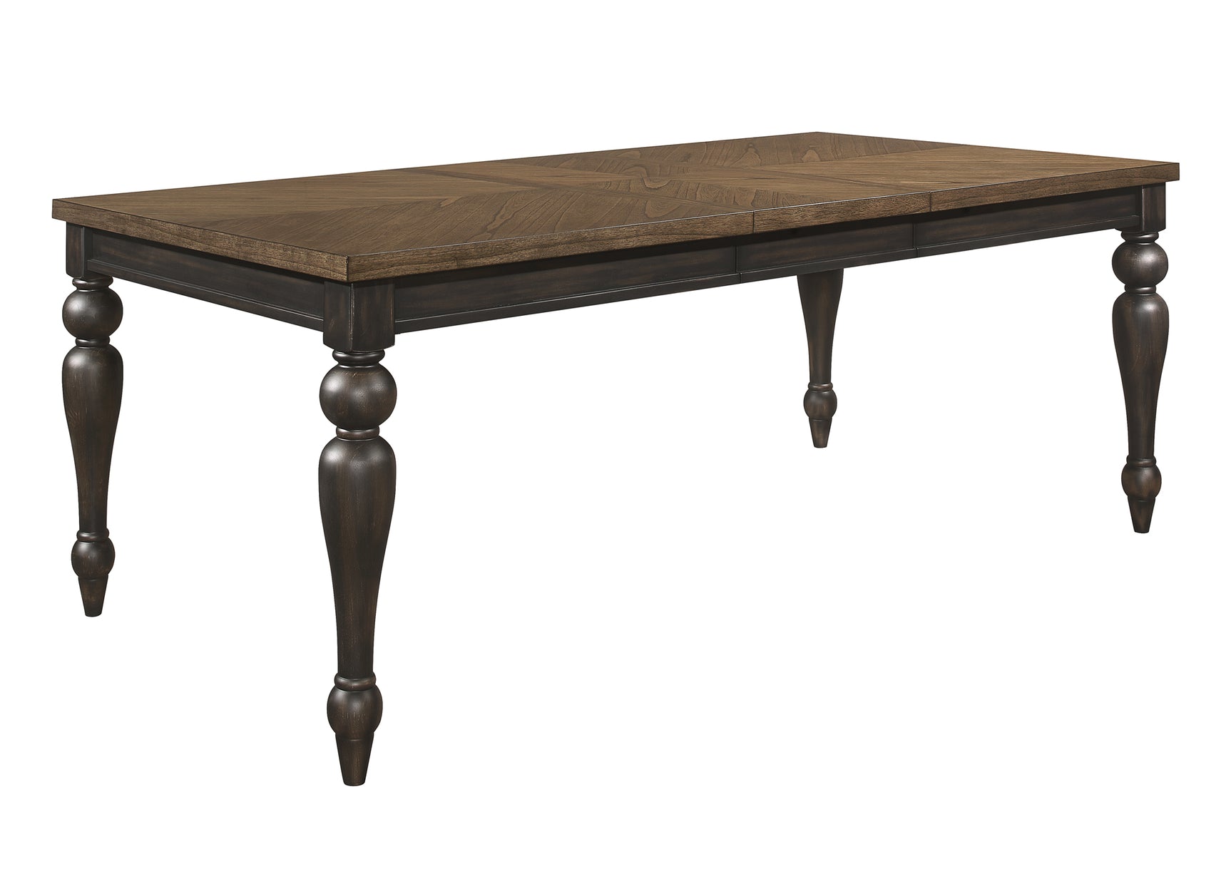 Hilara Brown Gray Fabric Upholstered Dining Room Set