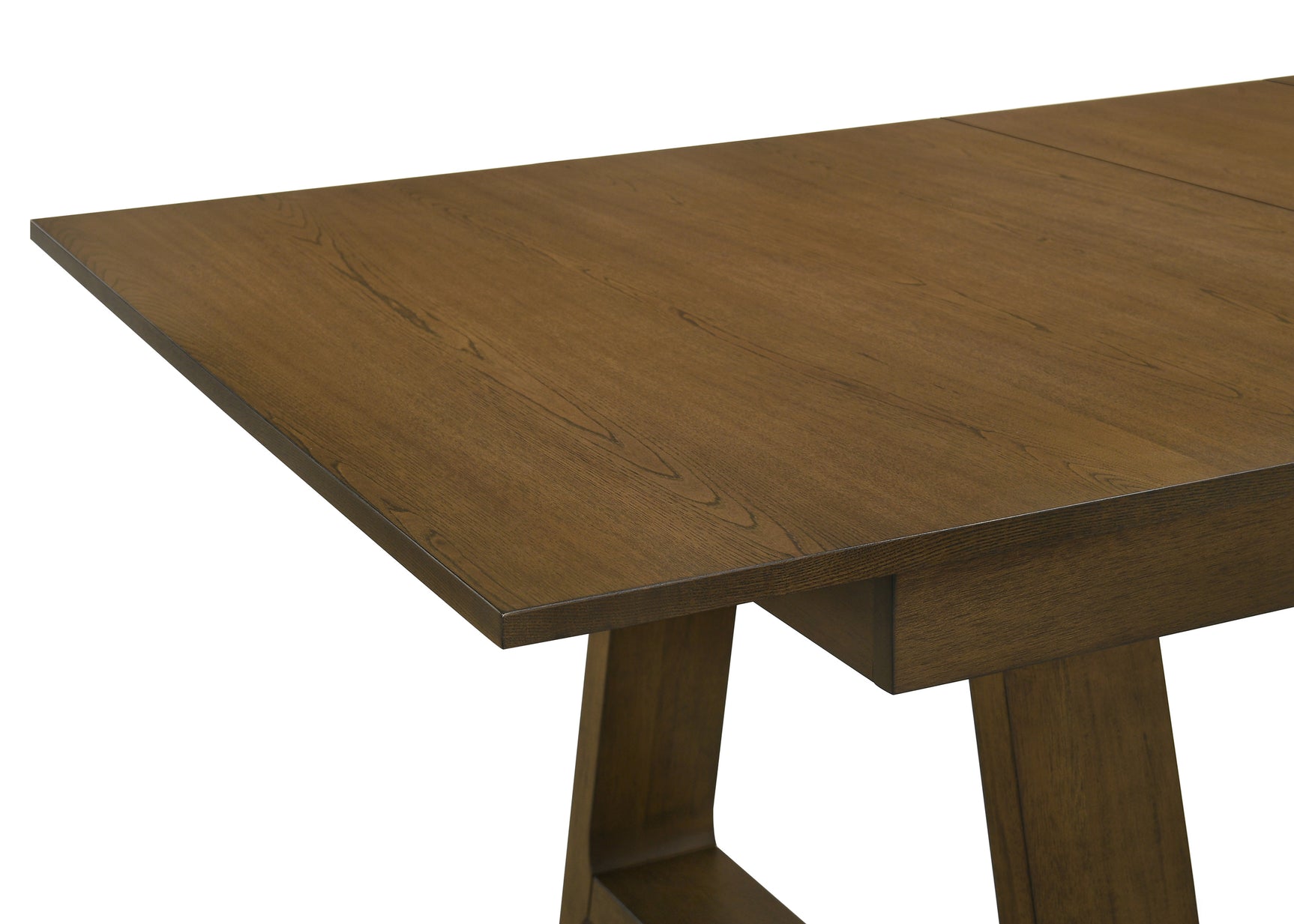 Everly Brown Gray Rectangular Extendable Dining Room Set