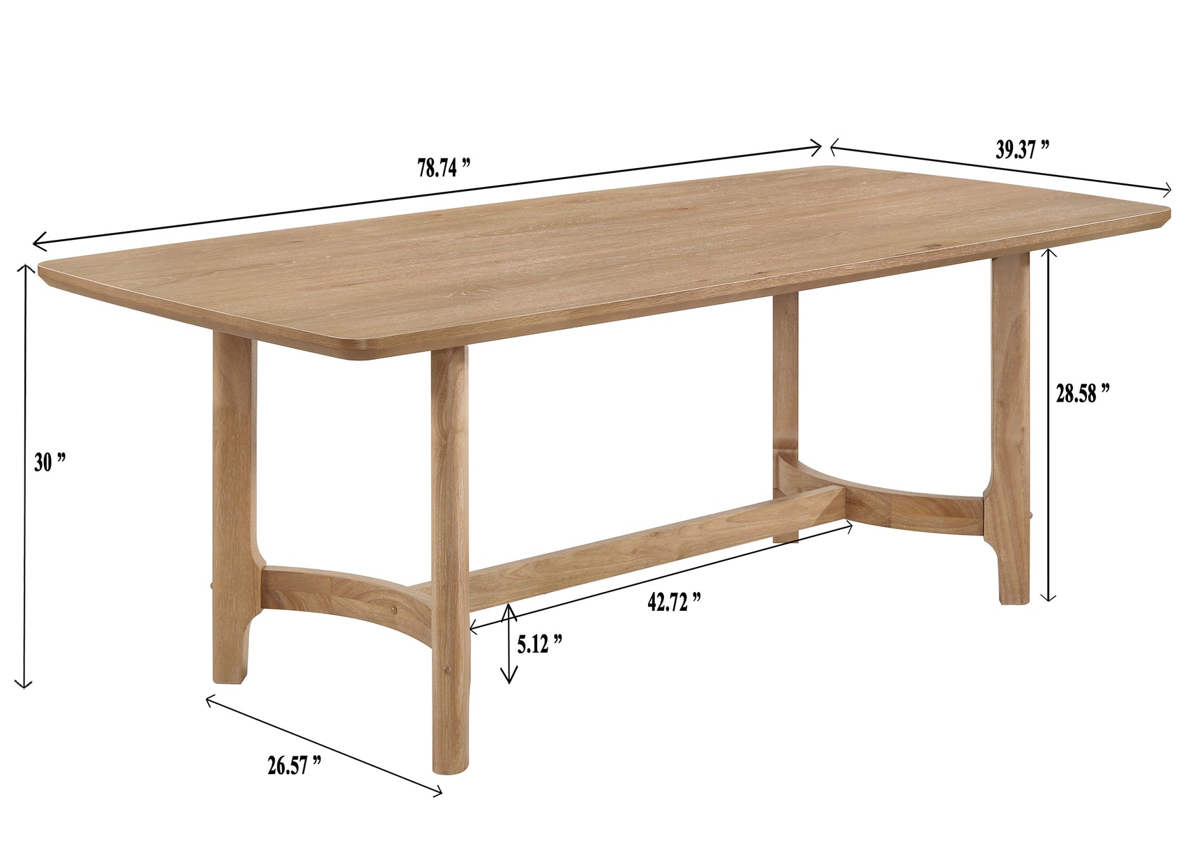 Arden Natural Rectangular Dining Room Set