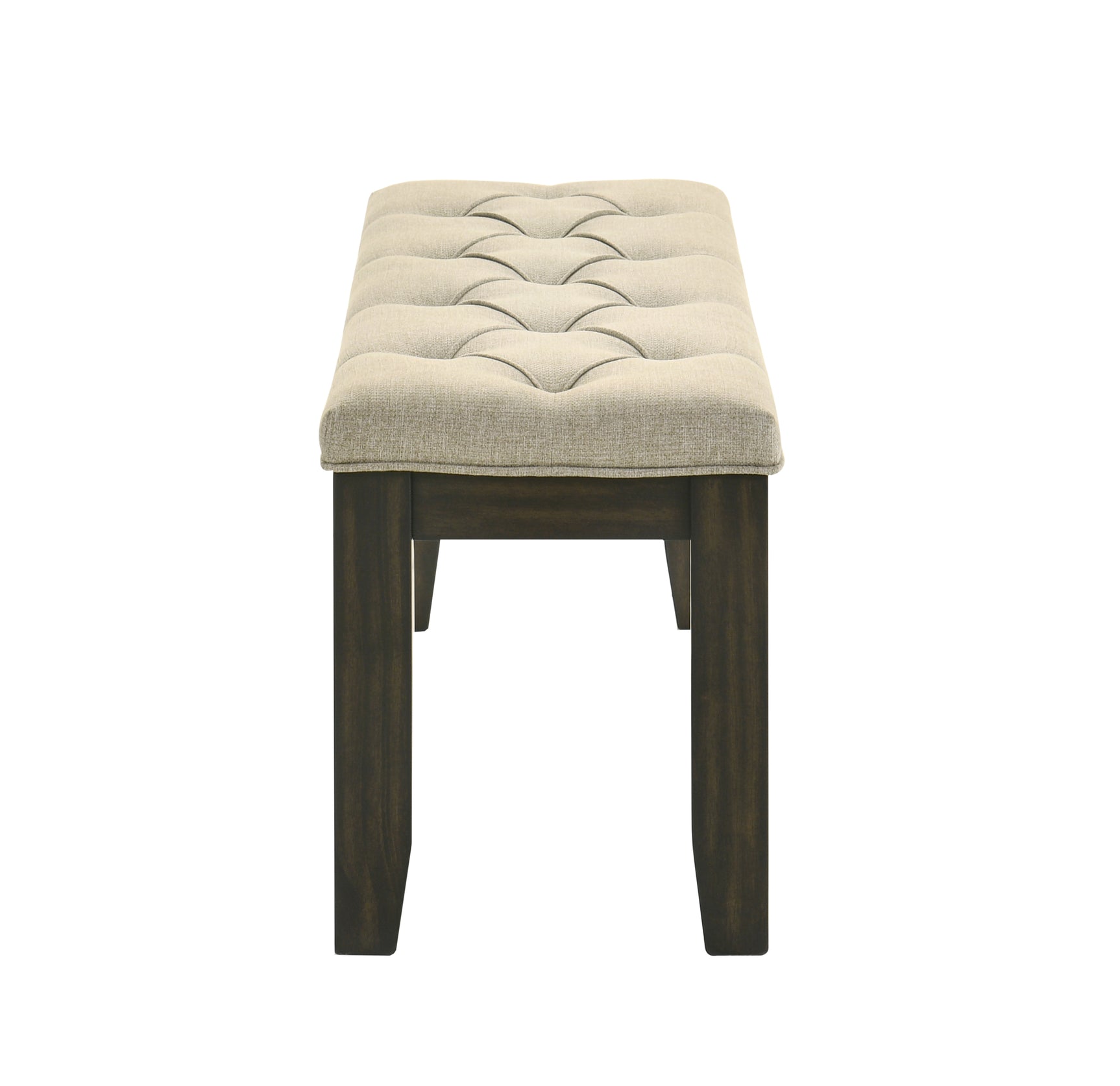 Herbert Gray Upholstered Tufted Rectangular Dining Room Set