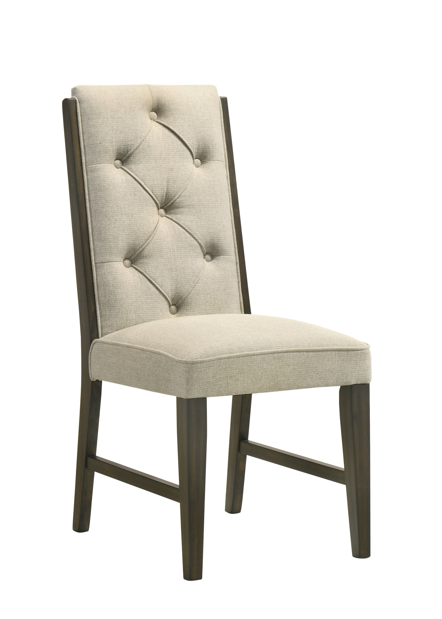 Herbert Gray Upholstered Tufted Rectangular Dining Room Set
