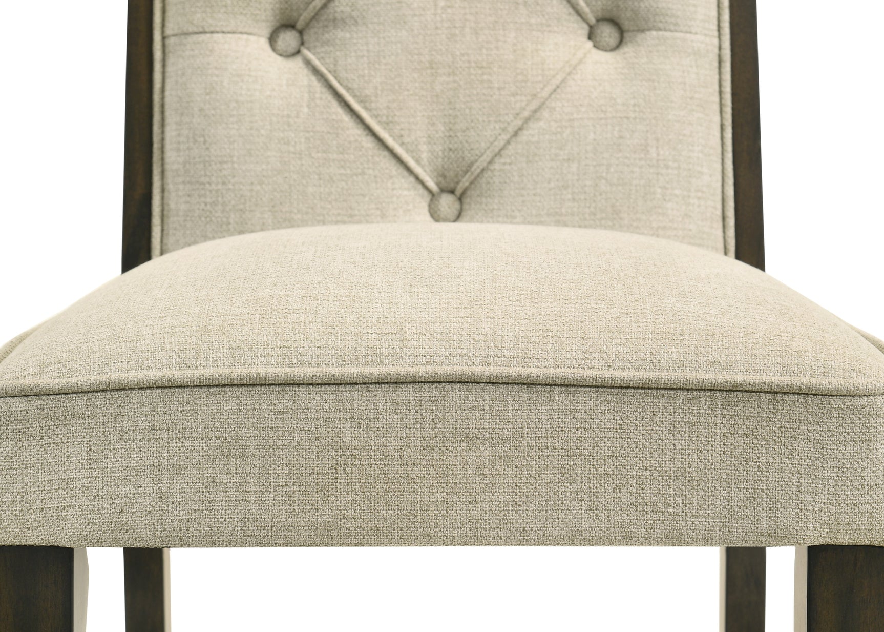 Herbert Gray Upholstered Tufted Rectangular Dining Room Set