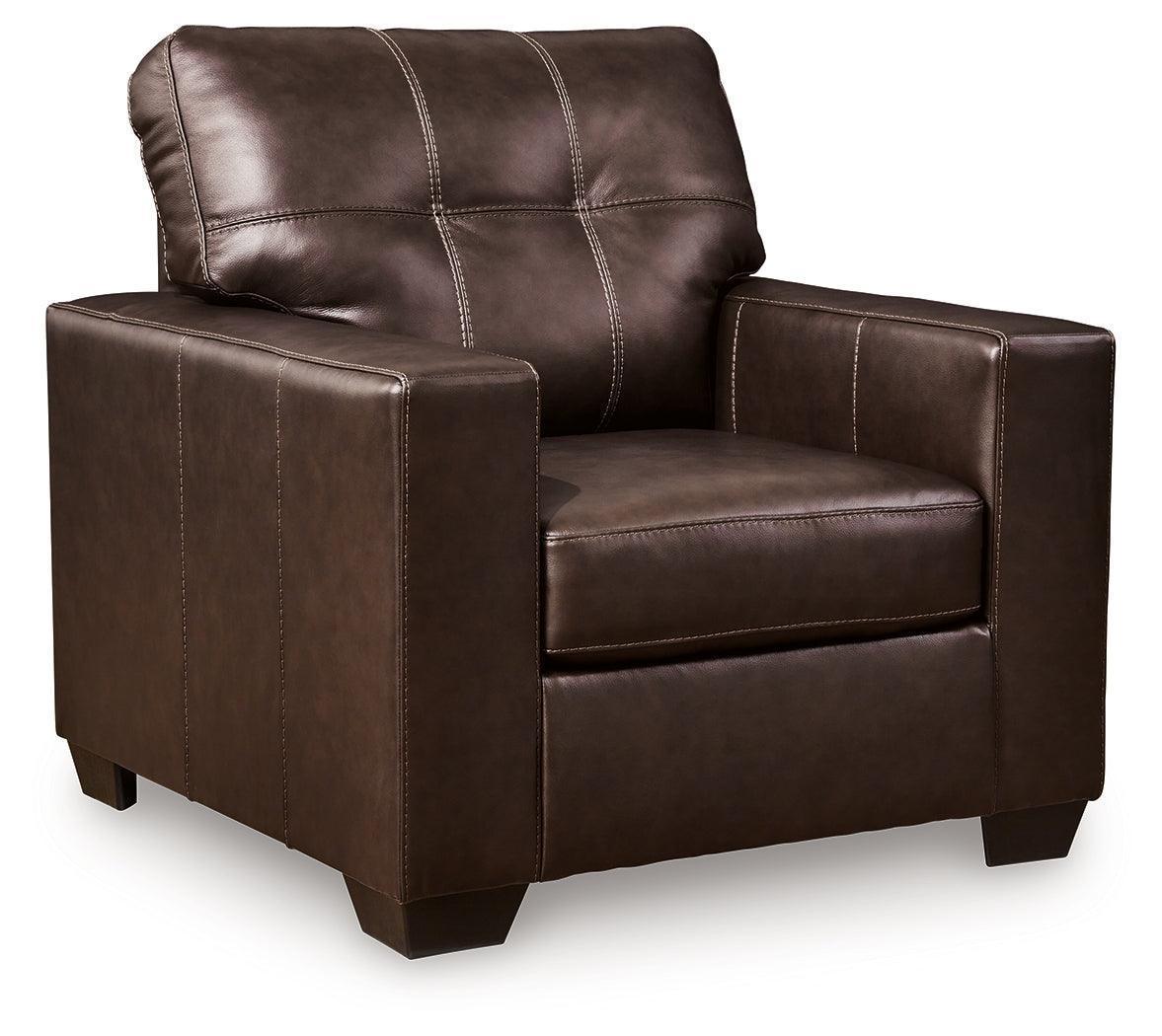 Santorine Dark Brown Leather Chair