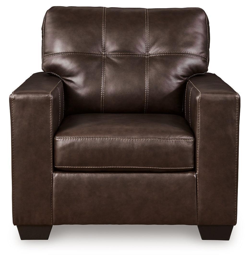 Santorine Dark Brown Leather Chair
