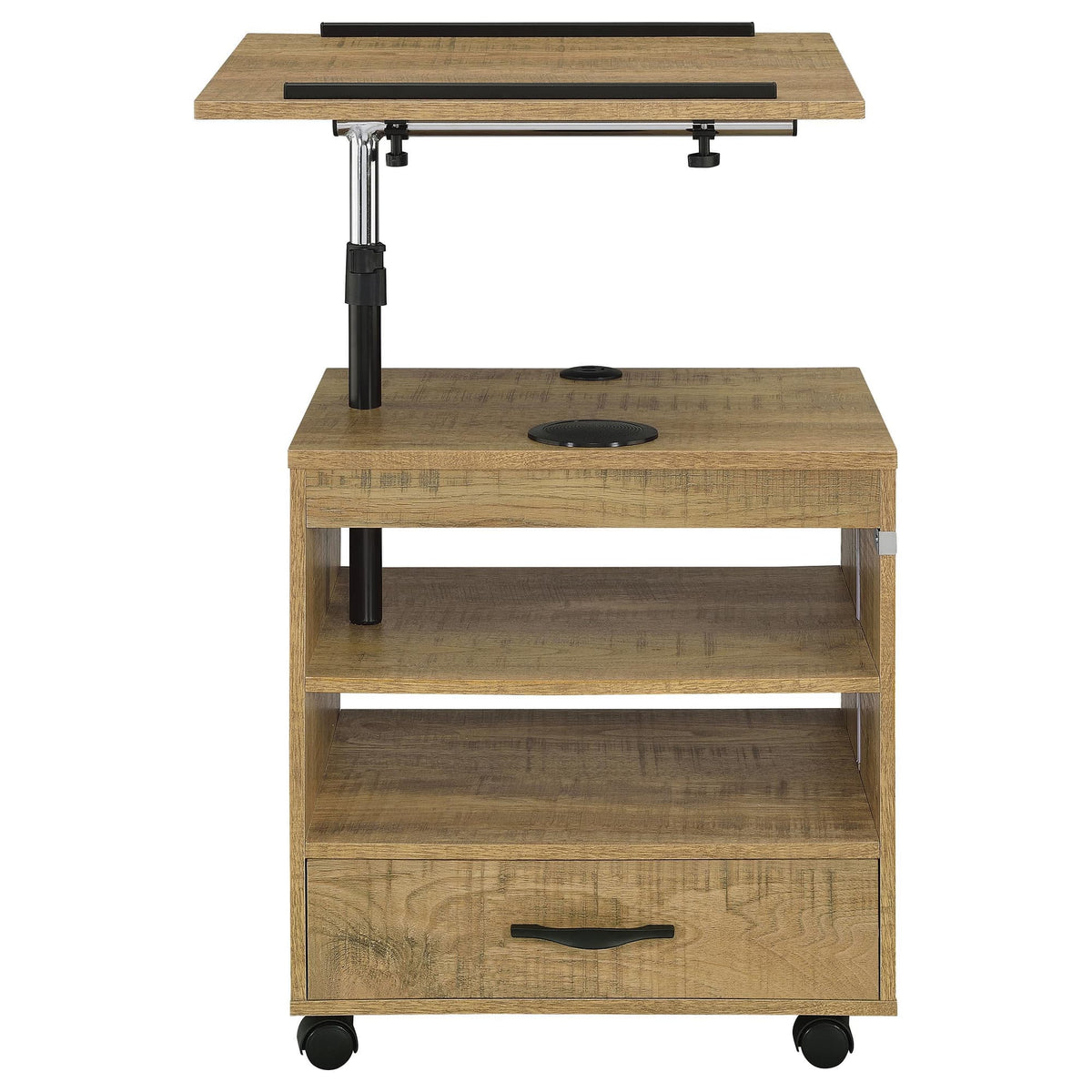 Lerma 1-Drawer Adjustable Tray Top Nightstand with Speaker Mango — product image 9