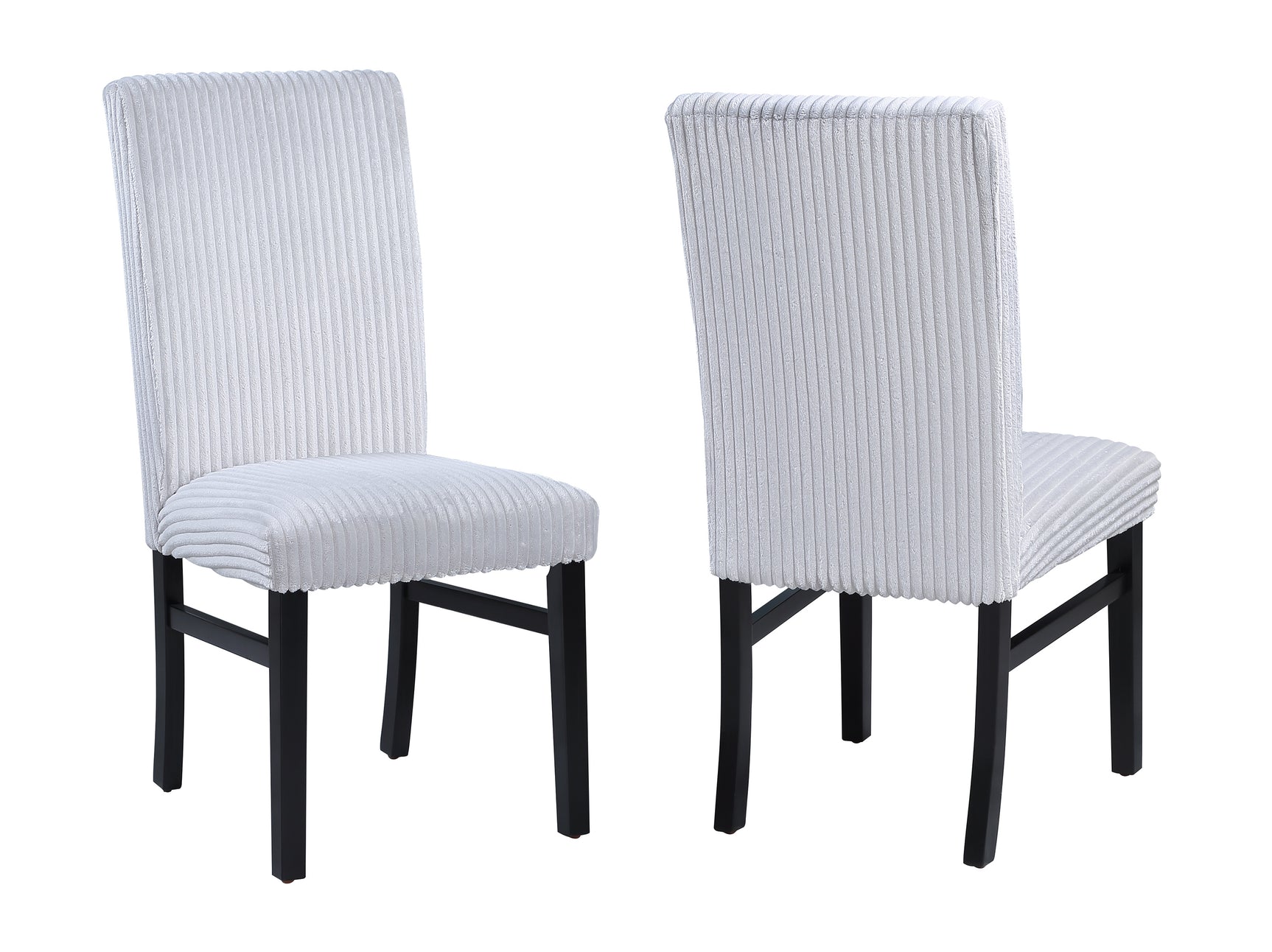 Tracy Light Gray Glass Top Round Dining Room Set