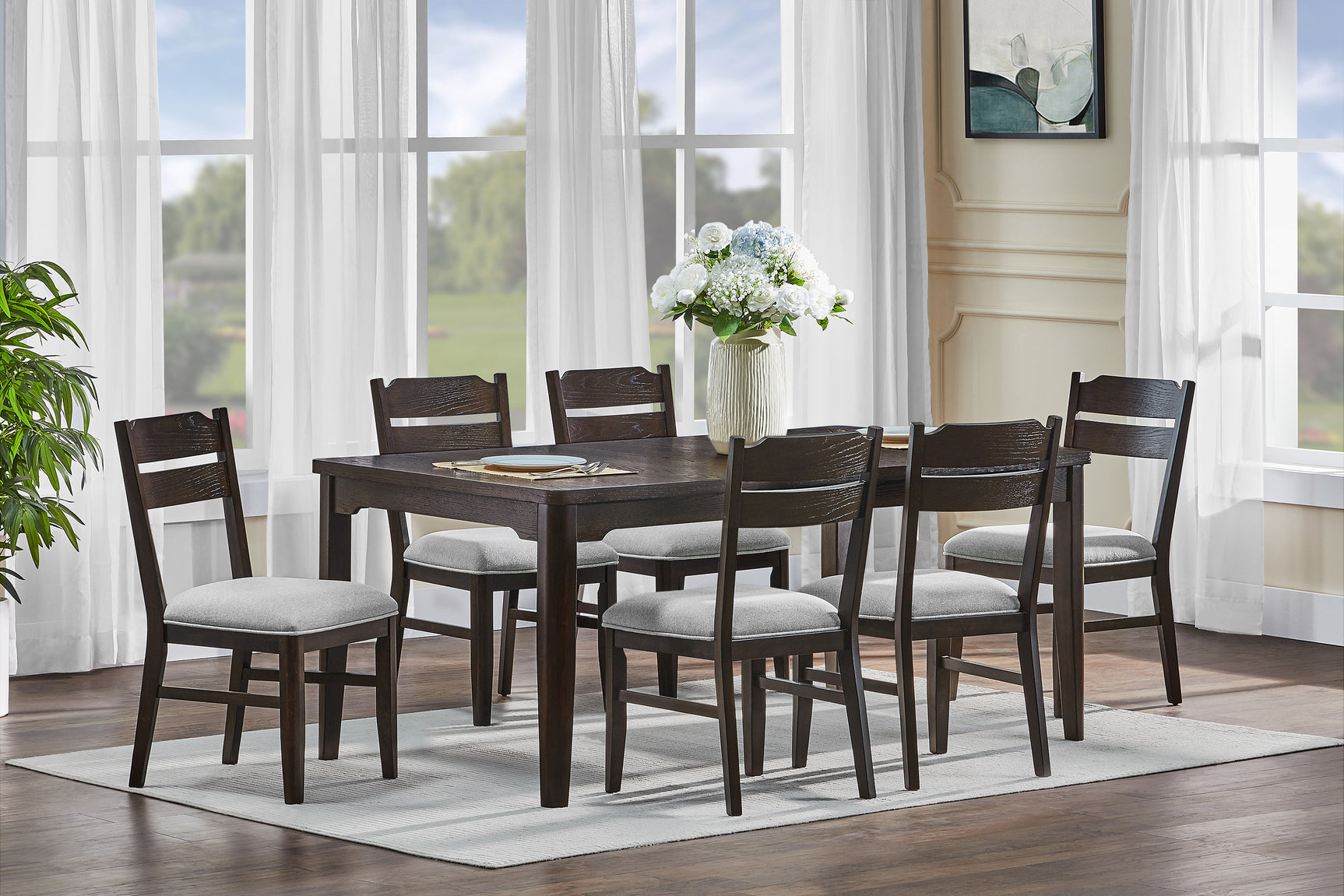 Higgins Dark Cherry Dining Room Set