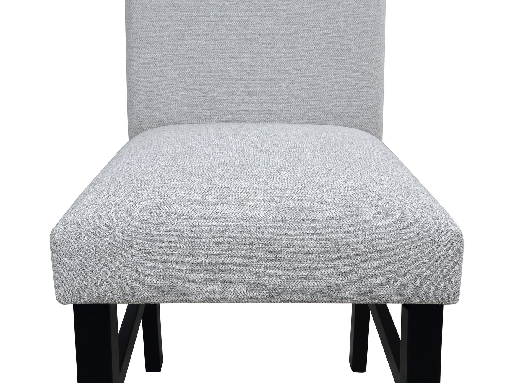 Isla Light Gray White Round Dining Room Set