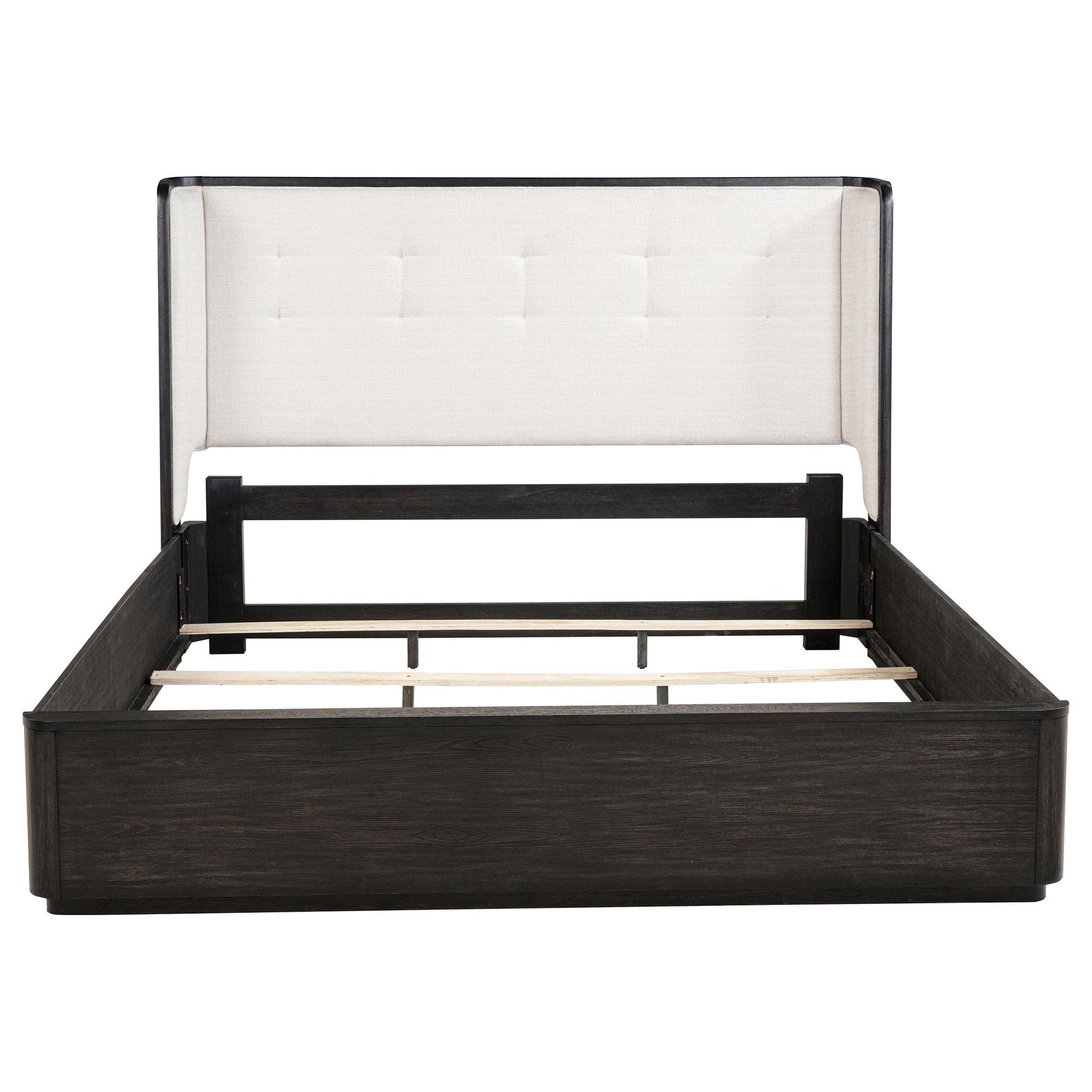 Leandro 55-inch Queen Wingback Bed Burnished Black