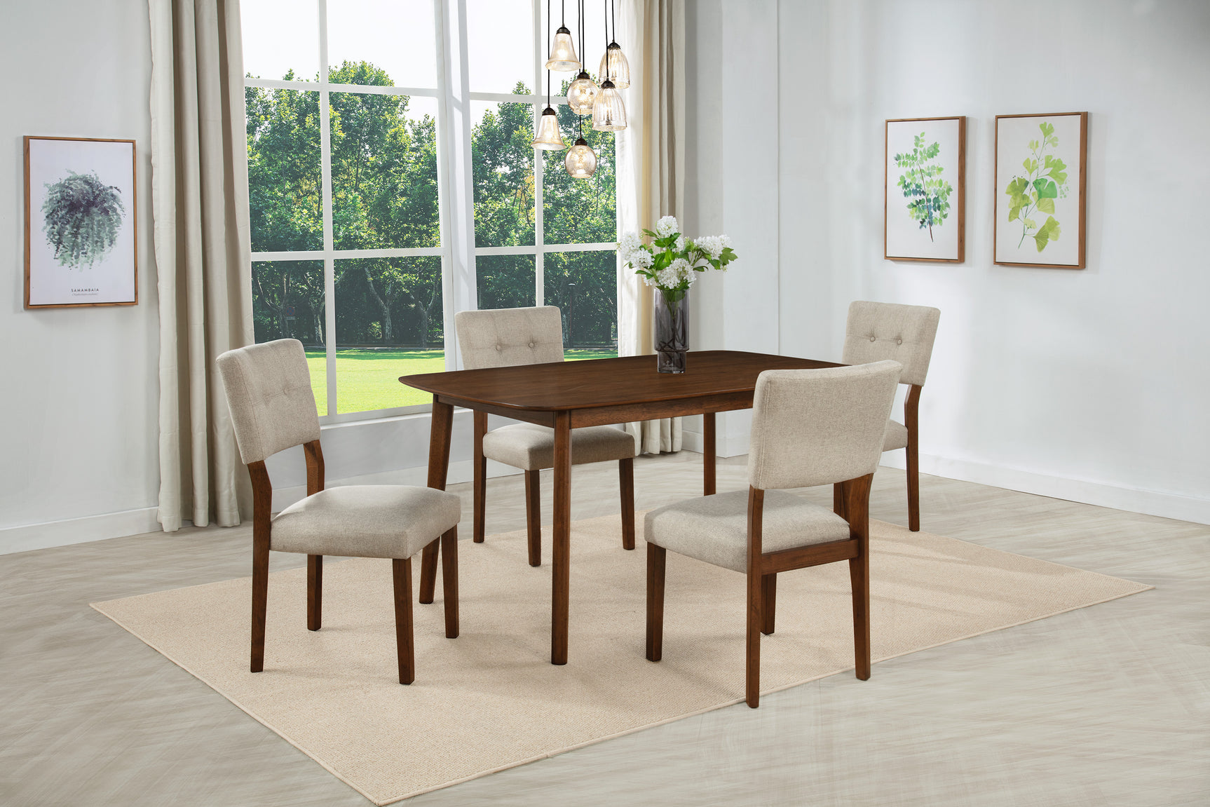 Gregory Brown Rectangular Dining Room Set