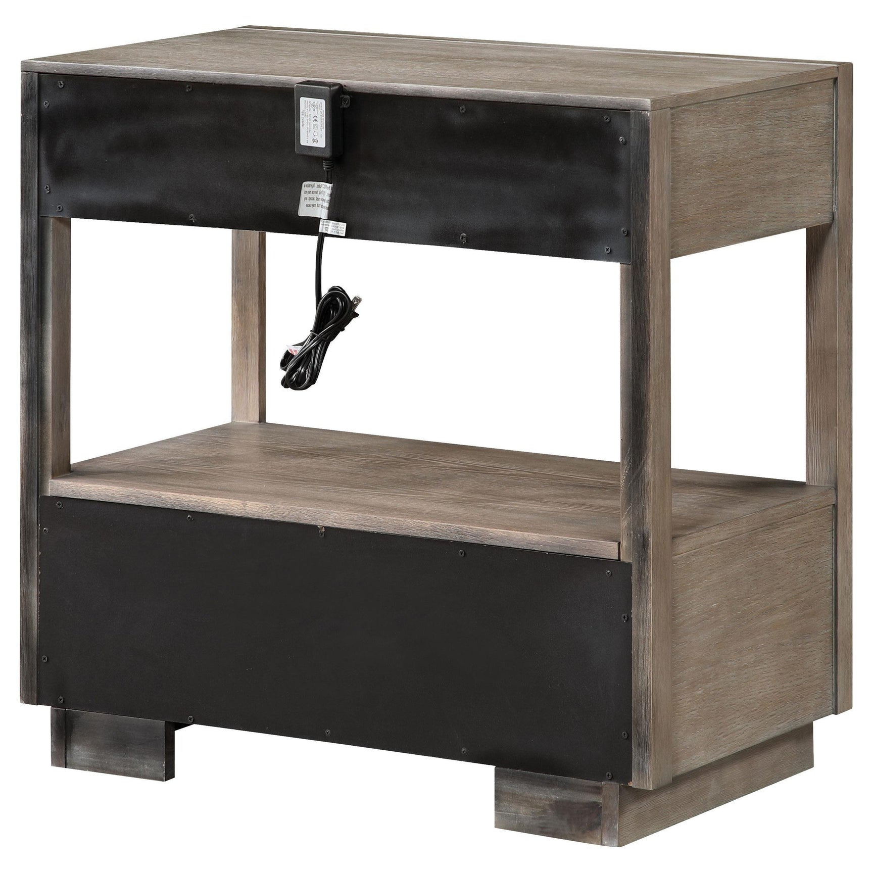 DURANGO COLLECTION Durango 2-drawer Nightstand Bedide Table Washed Oak 223272