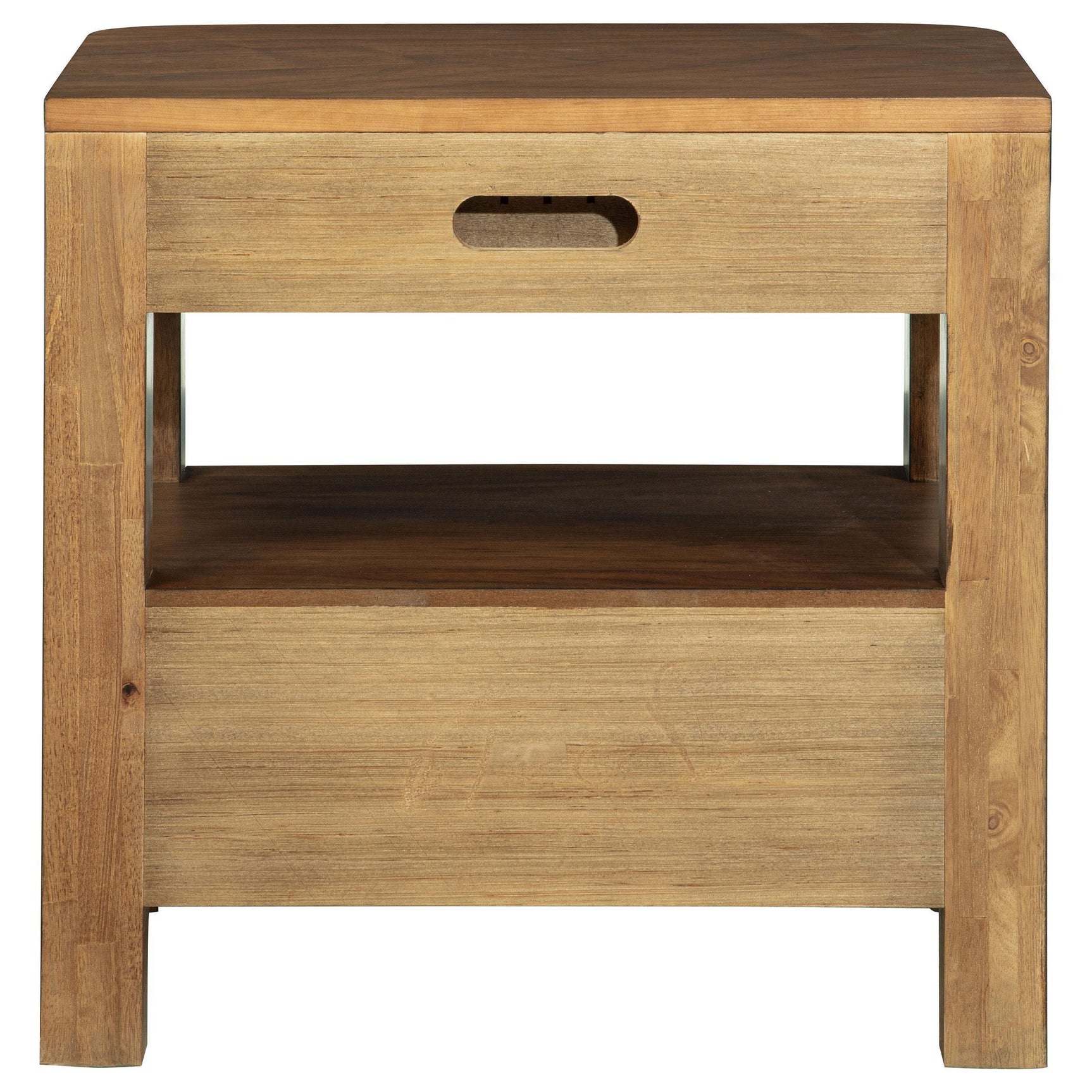 Maderia 2-drawer Nightstand Bedide Table Walnut