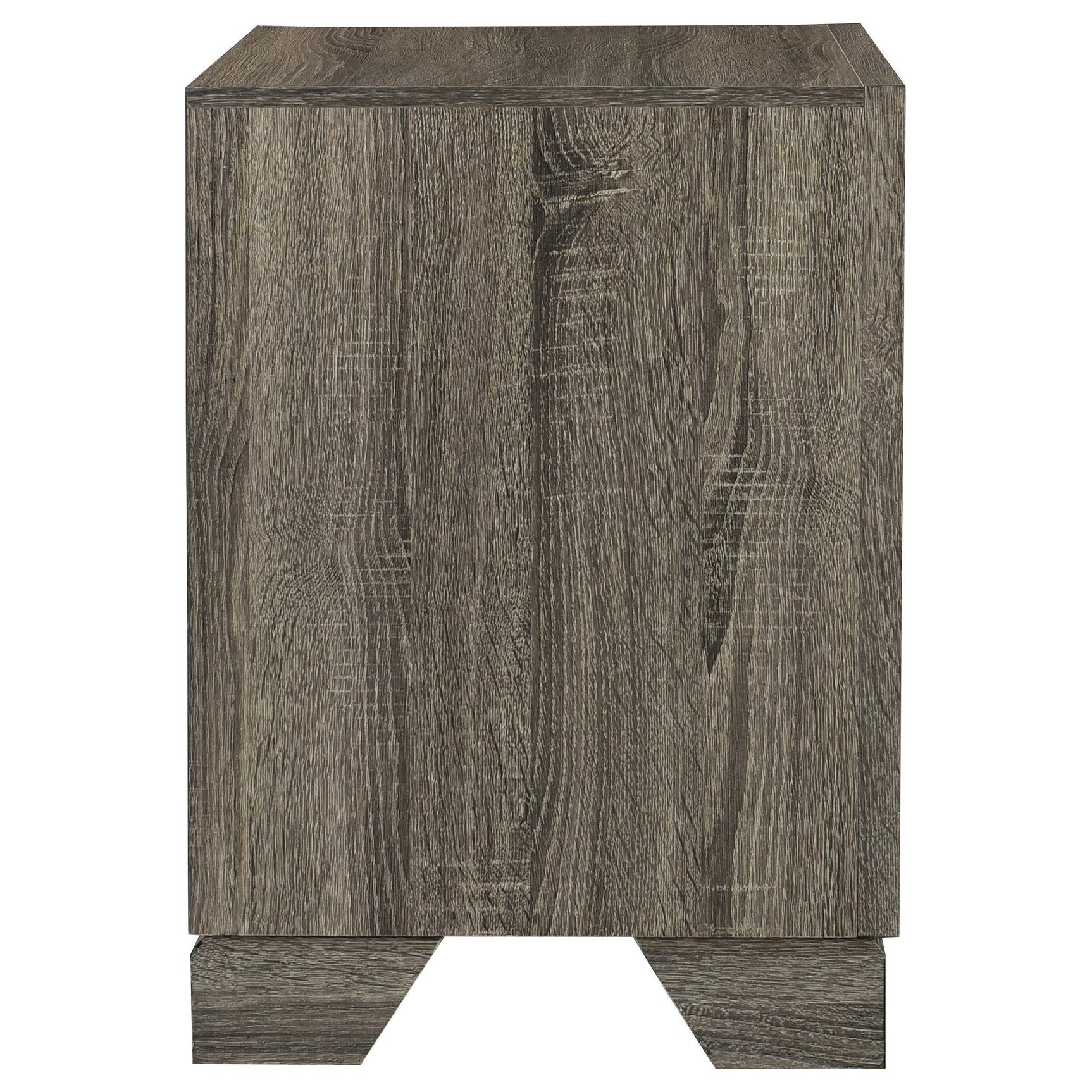 Wright 2-drawer Nightstand Bedide Table Brown Oak