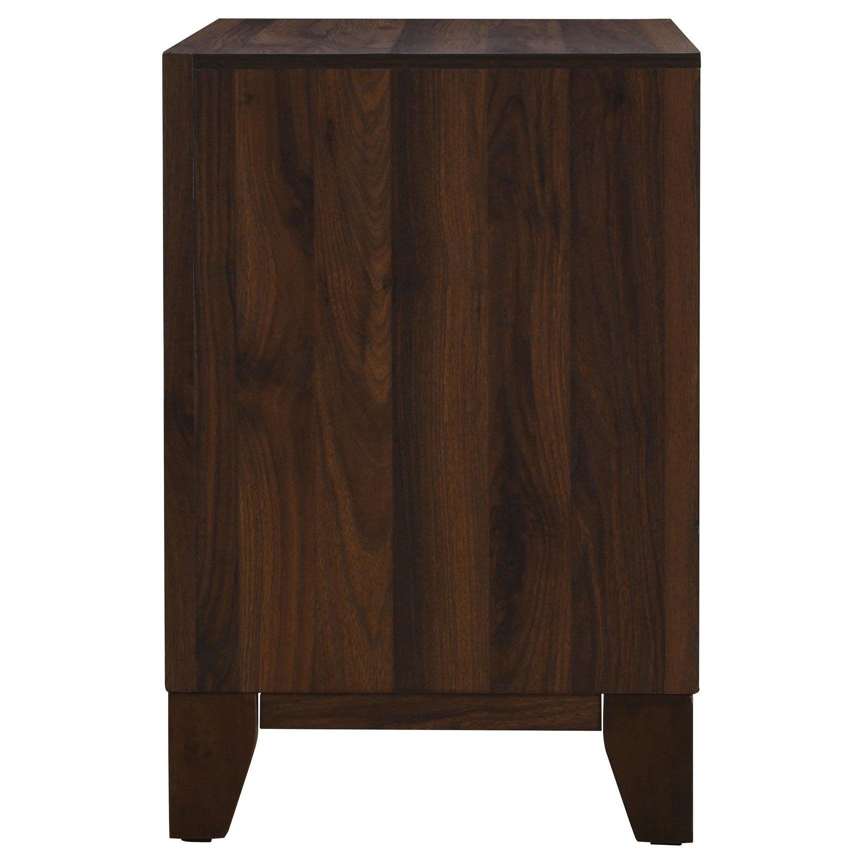 Welsley 2-drawer Nightstand Bedide Table Walnut